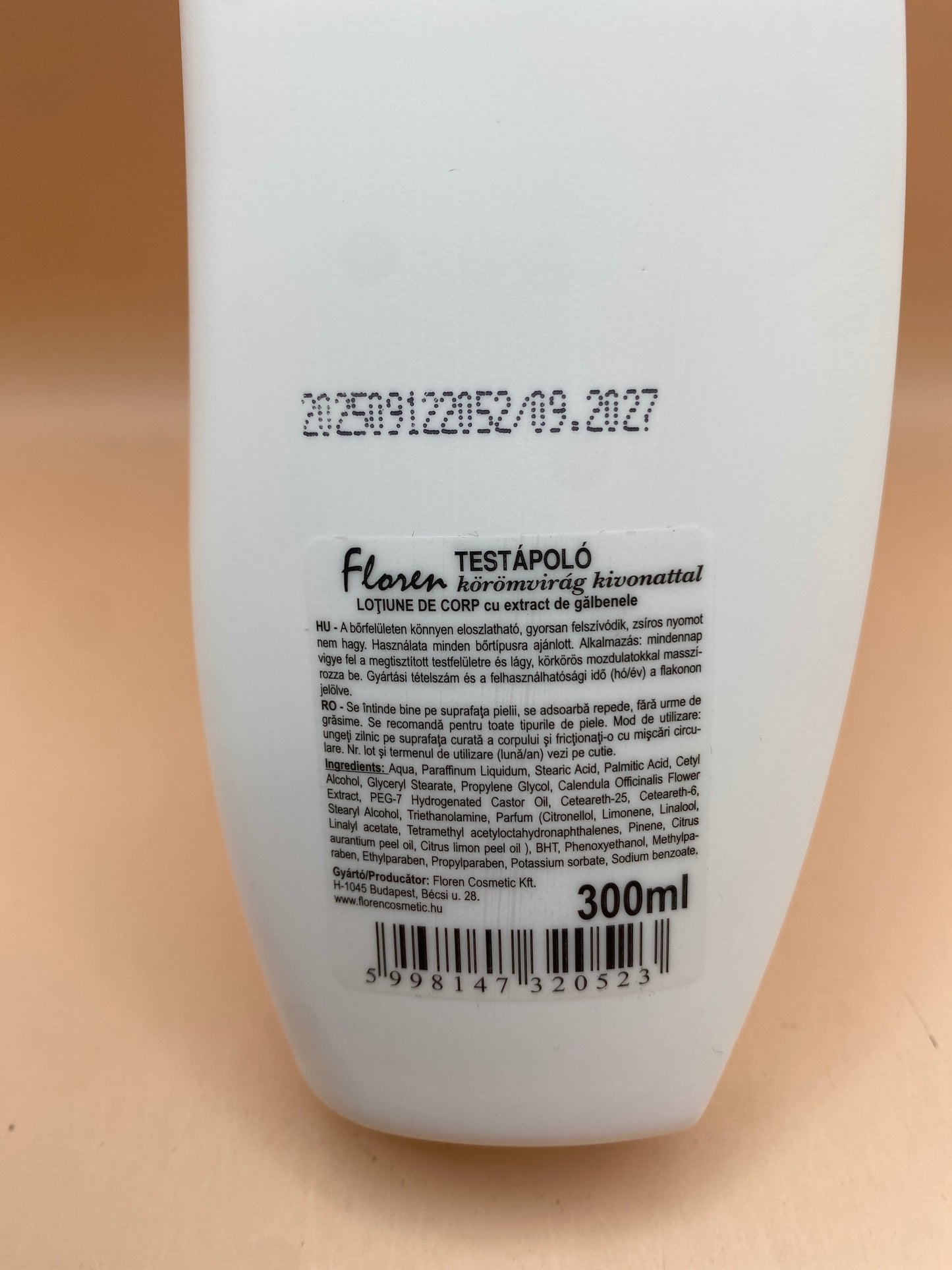 Floren Testápoló körömvirág kivonattal 300 ml