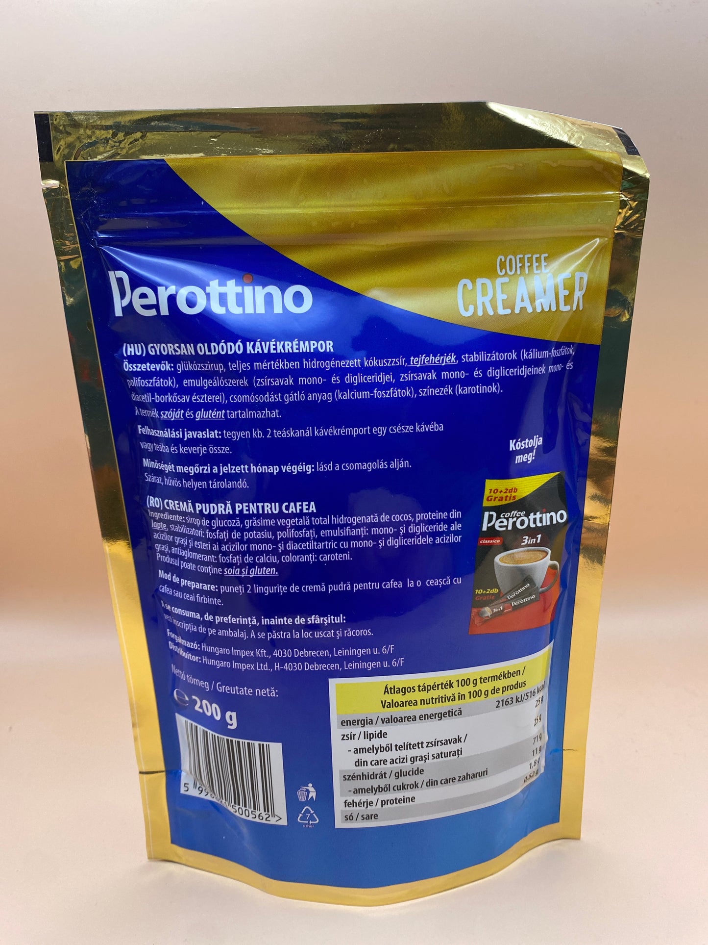 Perottino kávékrémpor 200g