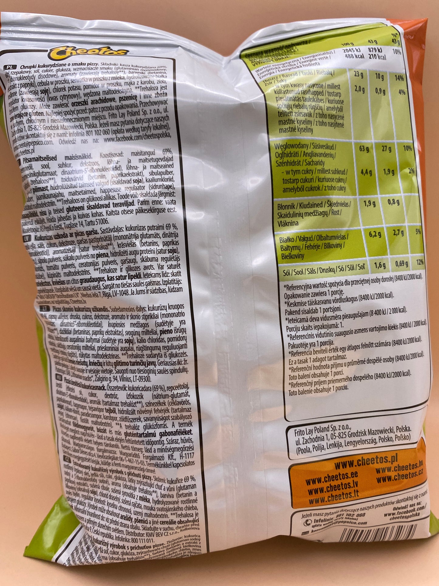 Cheetos Pizzás ízesítésű kukoricasnack 43g