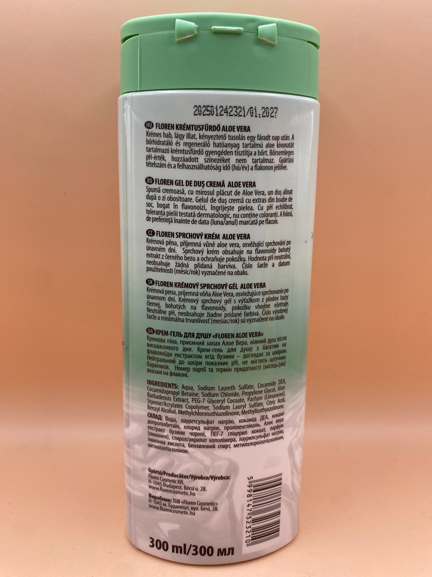 Floren Krémtusfürdő 300 ml Aloe Vera