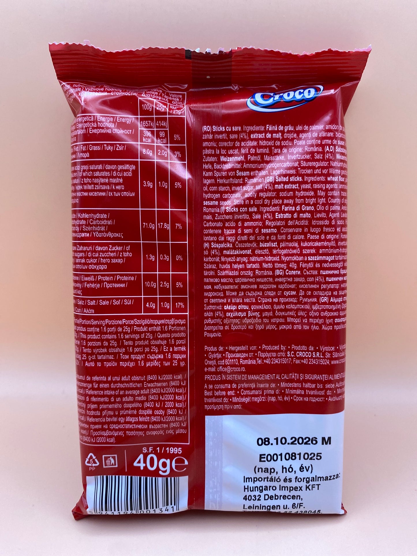 Croco sóspálcika 40g