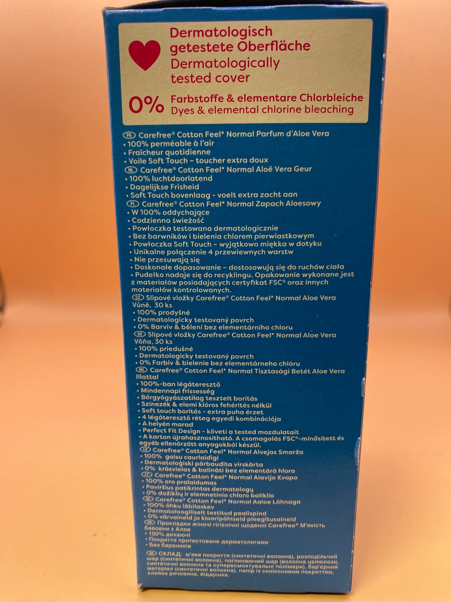 Carefree Tisztasági betét Aloe Vera illattal 30 darab