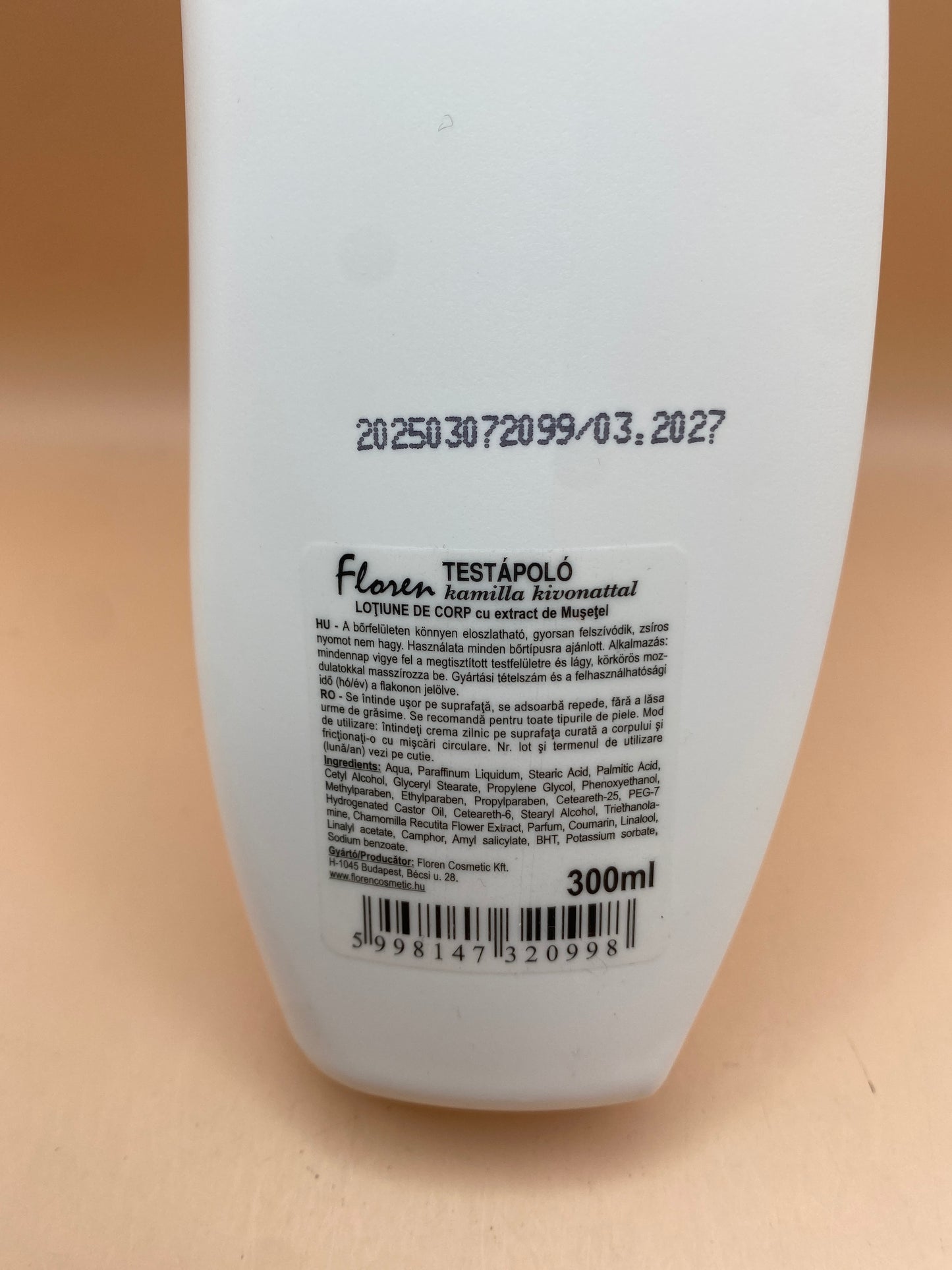 Floren Testápoló kamilla kivonattal 300 ml