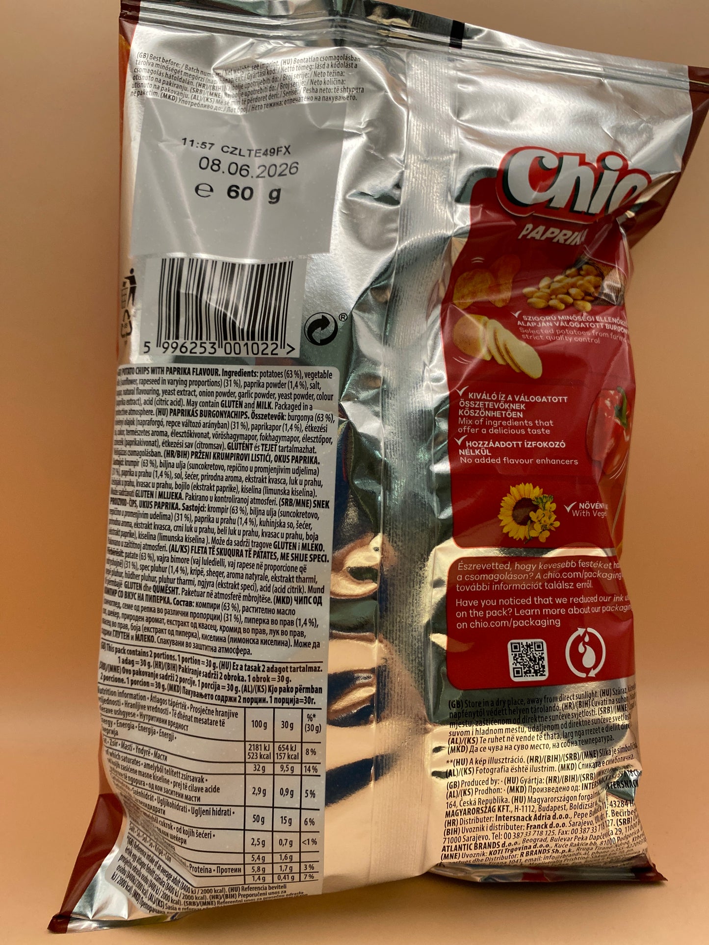 Chio Paprikás burgonyachips 60g