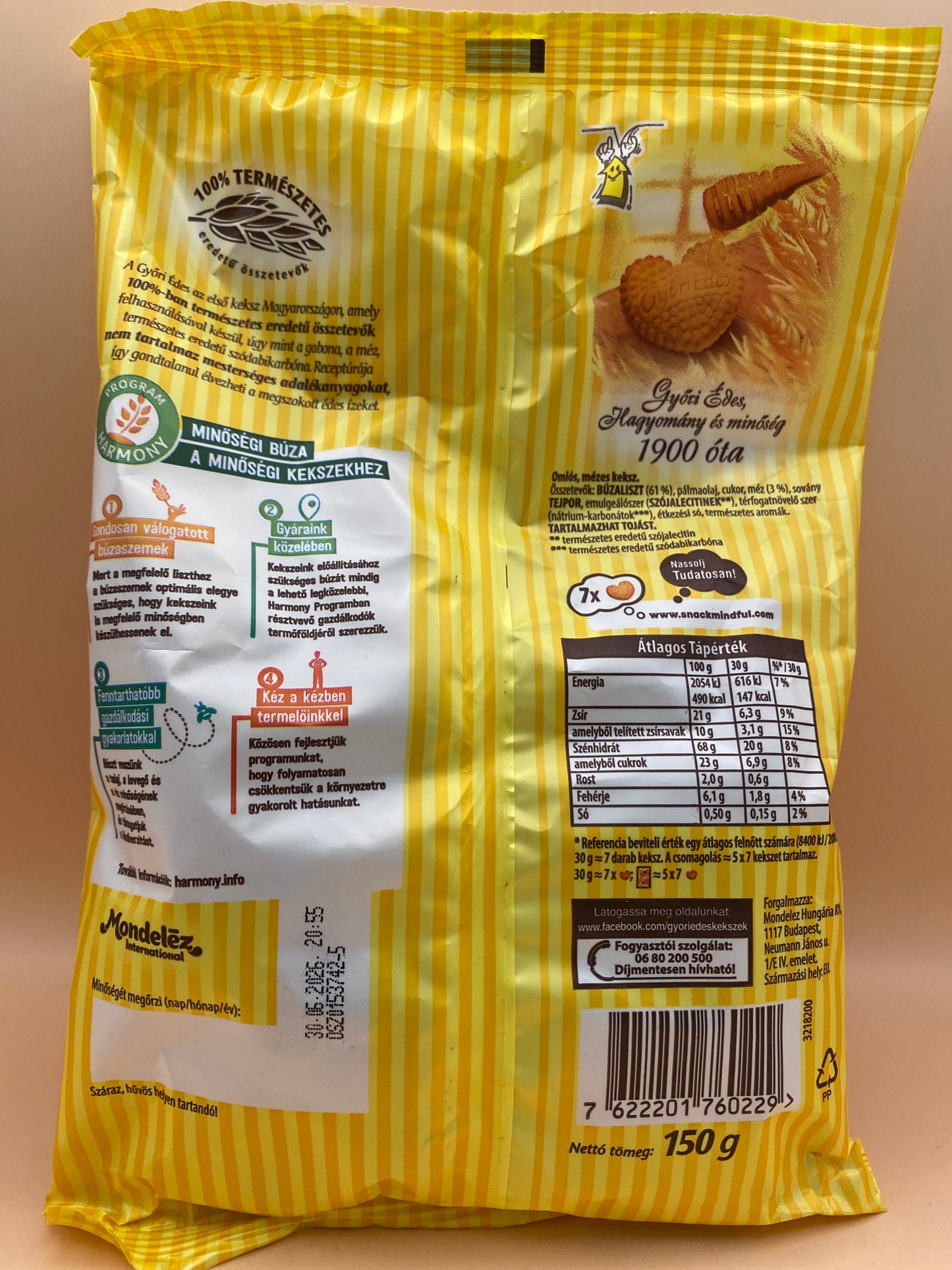 Győri Édes omlós keksz 150g. Eredeti recept