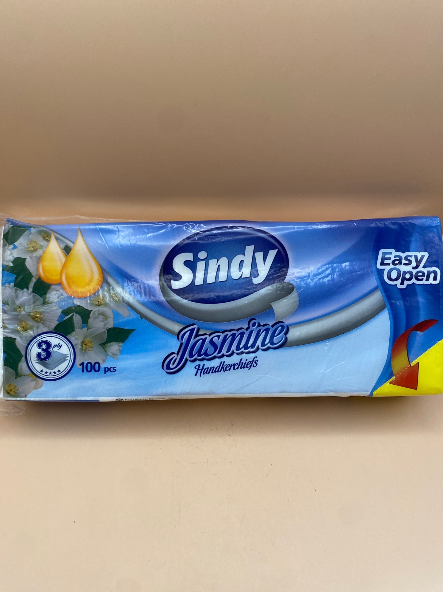 Sindy Jasmine Papírzsebkendő 100darab 3 rétegű