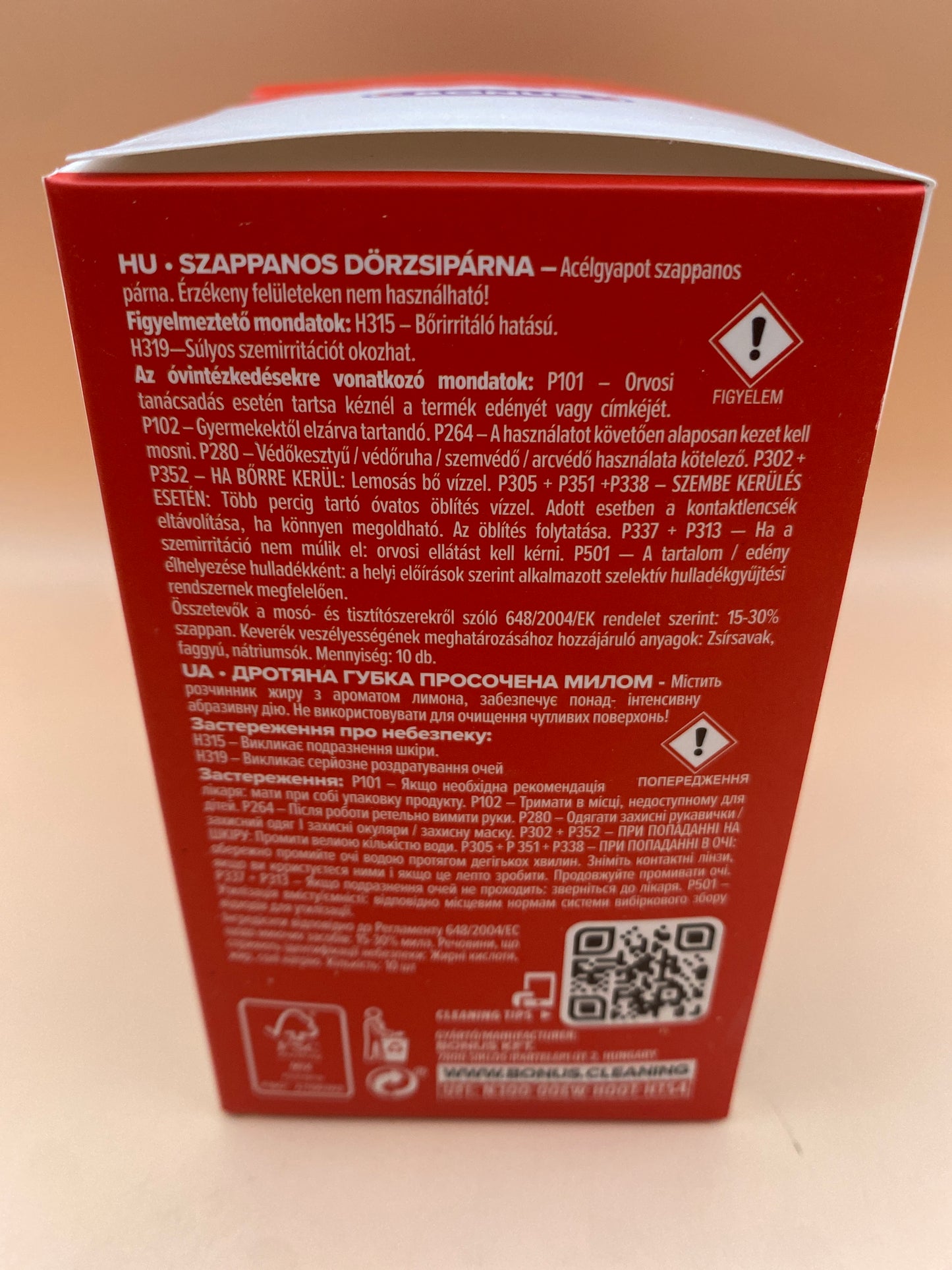 Bonus Szappanos dörzsipárna 10 darab