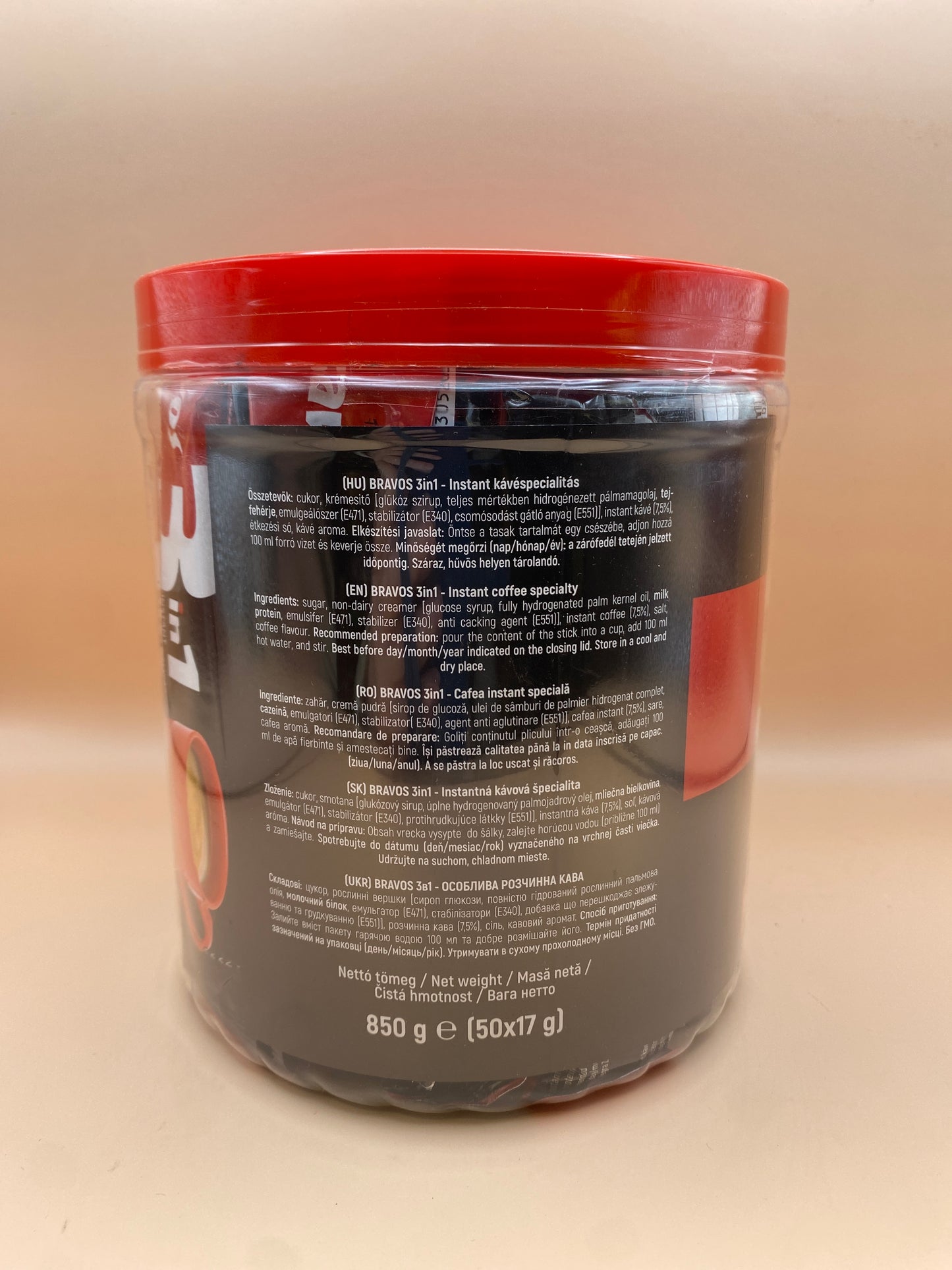 Bravos 3in1 instant kávéspecialitás 50x17g