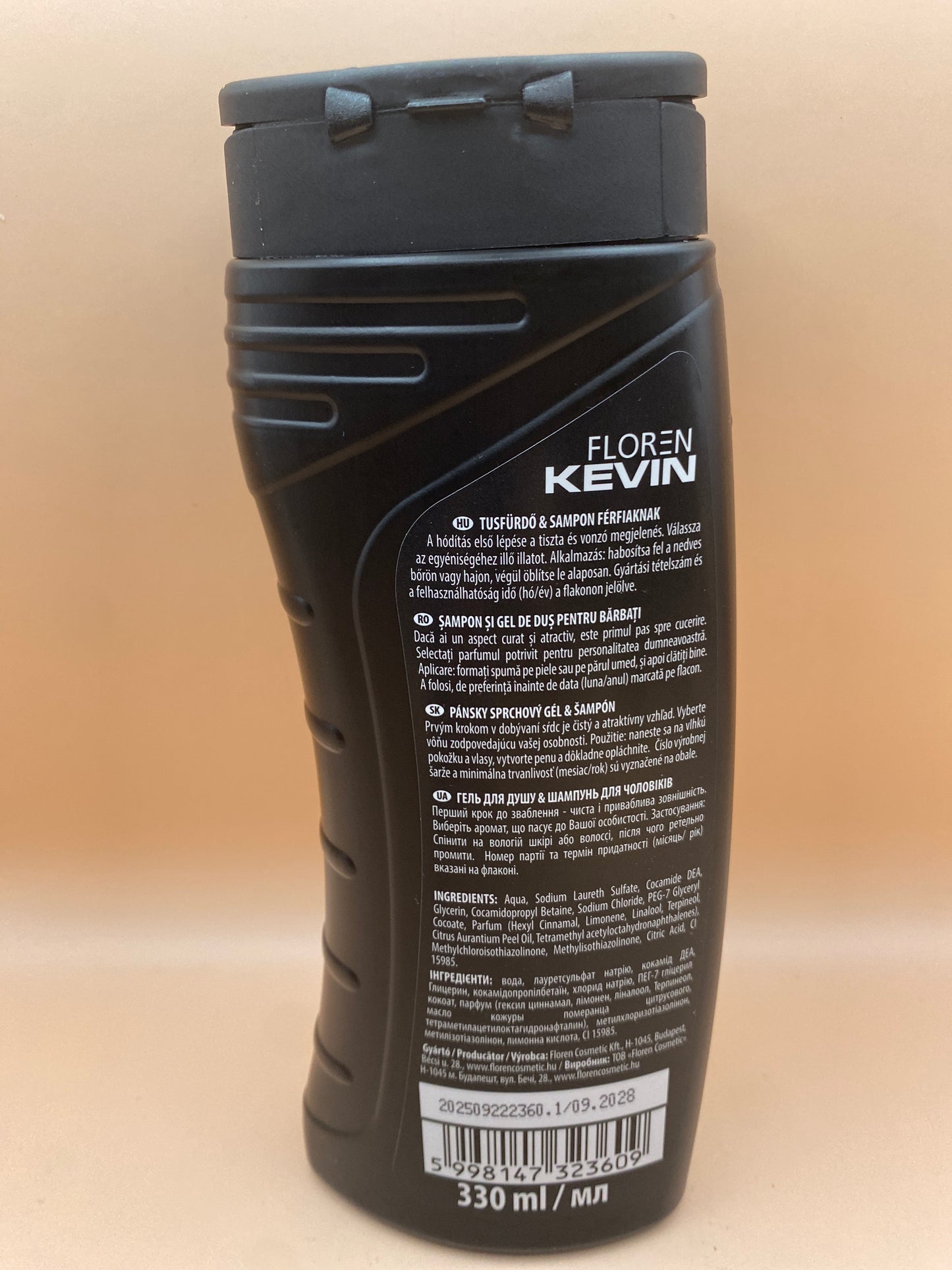 Floren Kevin Tusfürdő és sampon férfiaknak 330 ml