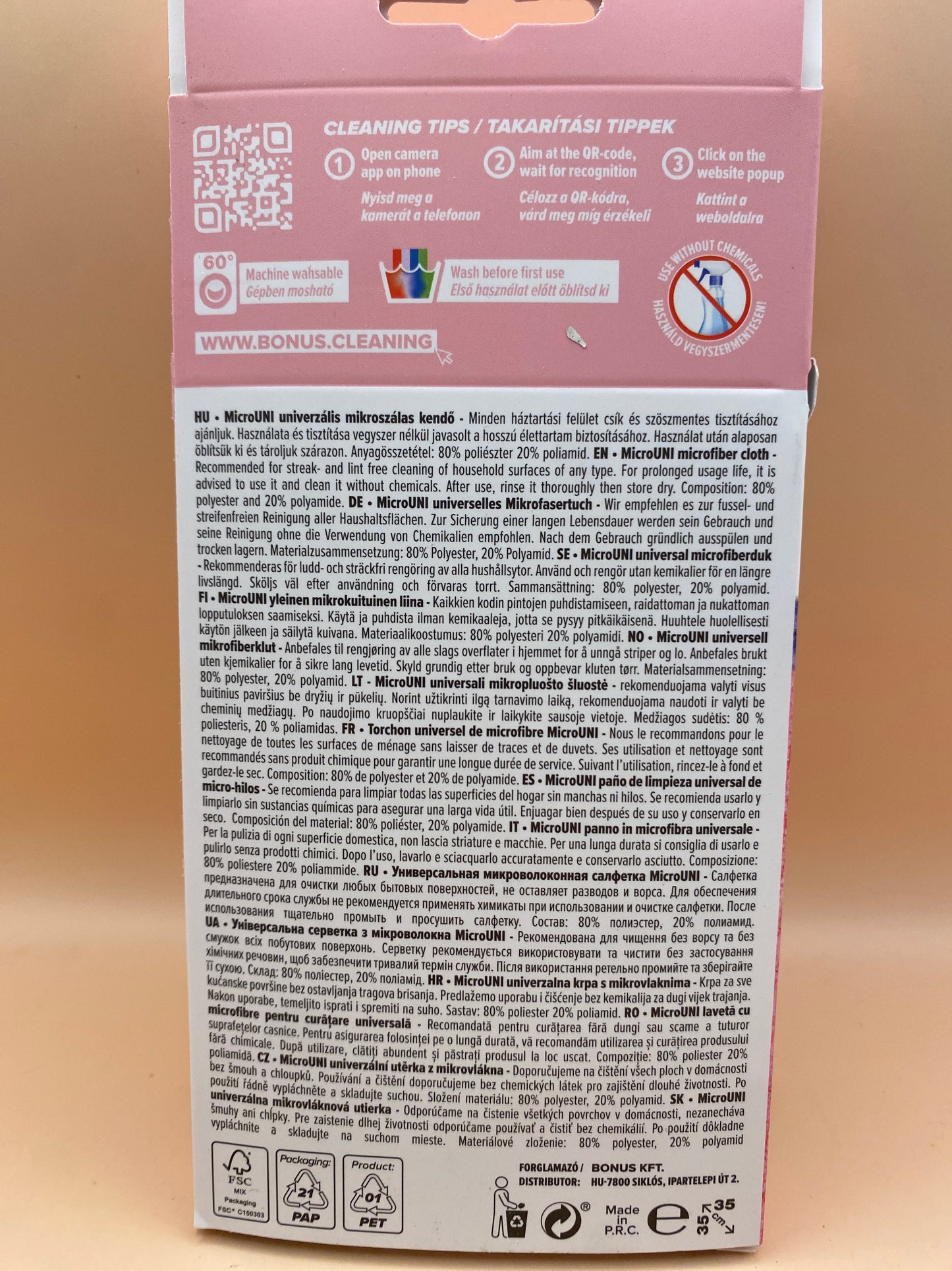 Bonus MicroUni univerzális mikroszálas kendő 1 darab