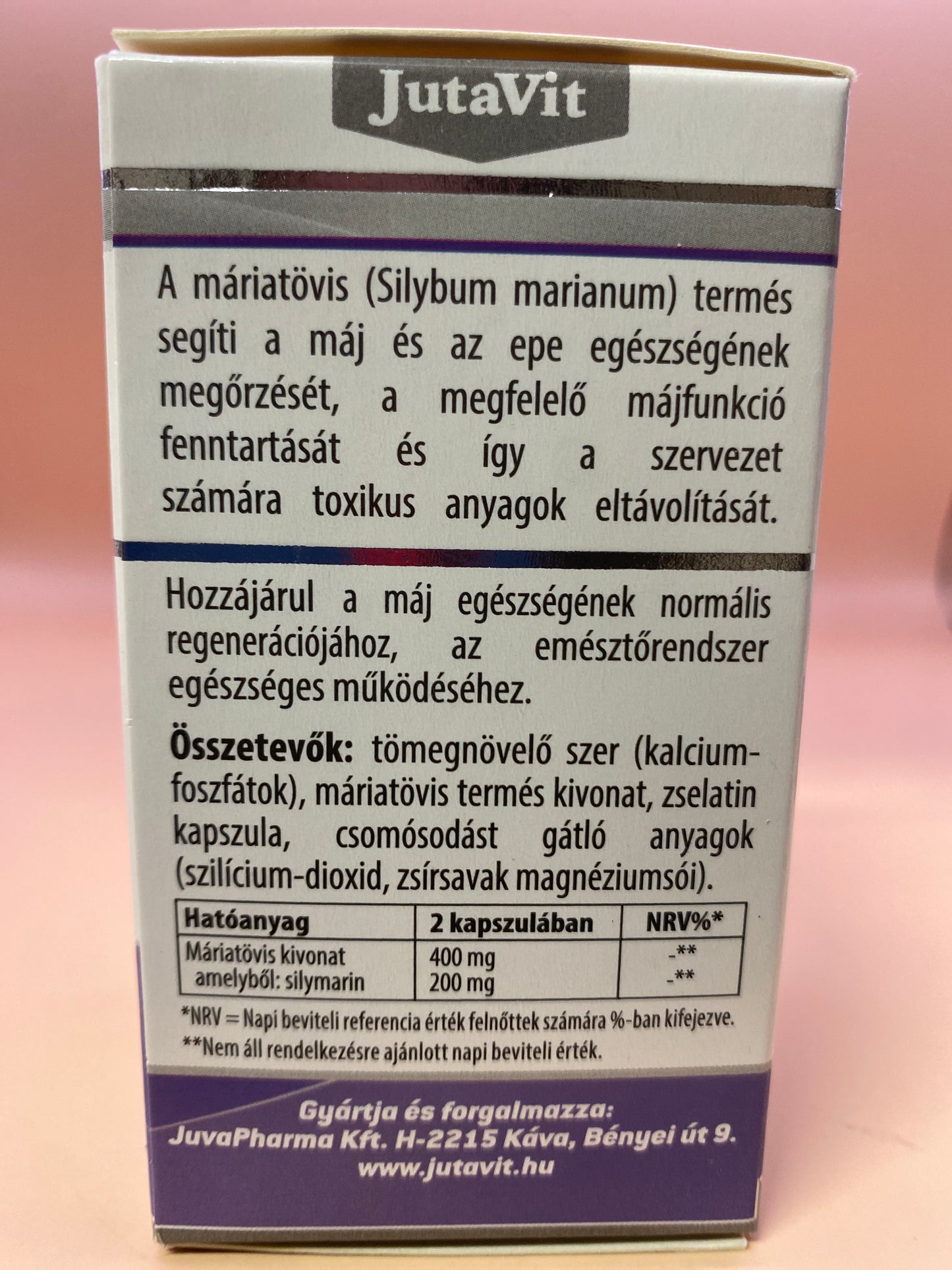 JutaVit Máj egészsége kapszula 60 darab kapszula