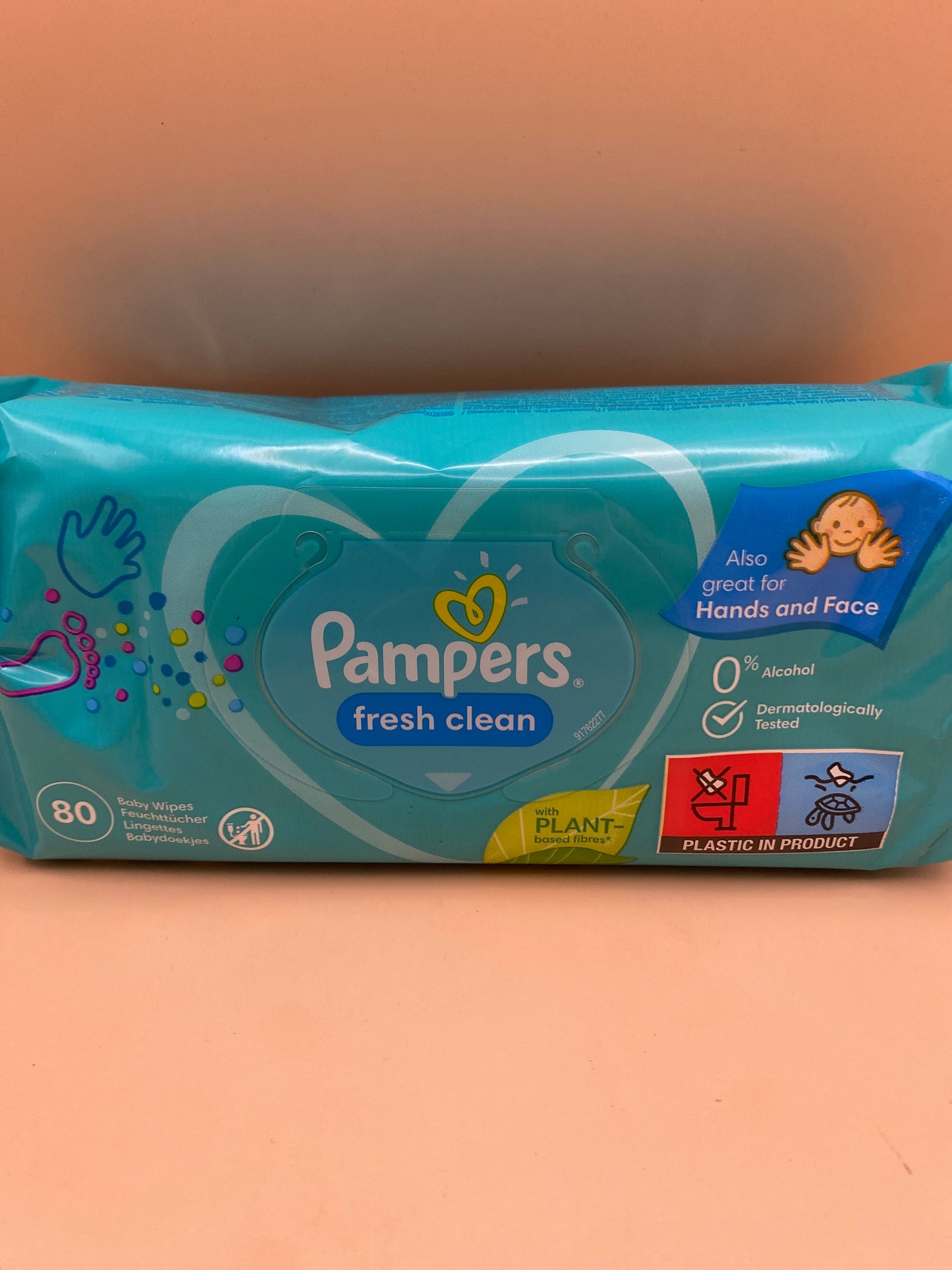 Pampers nedves törlőkendő 0% alkohol 80 darabos