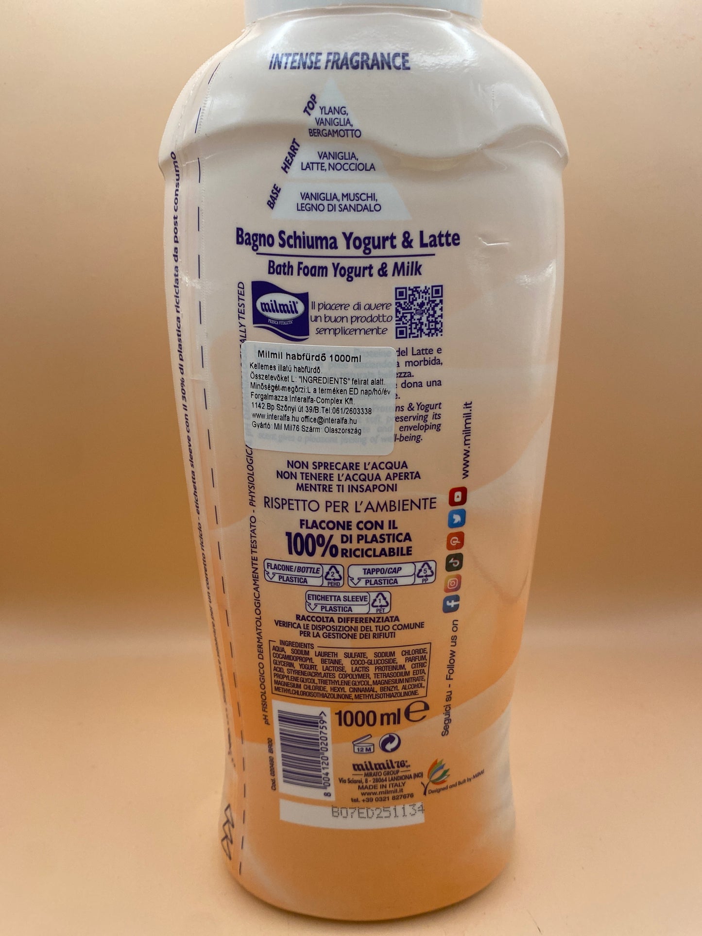 Milmil Habfürdő 1 liter