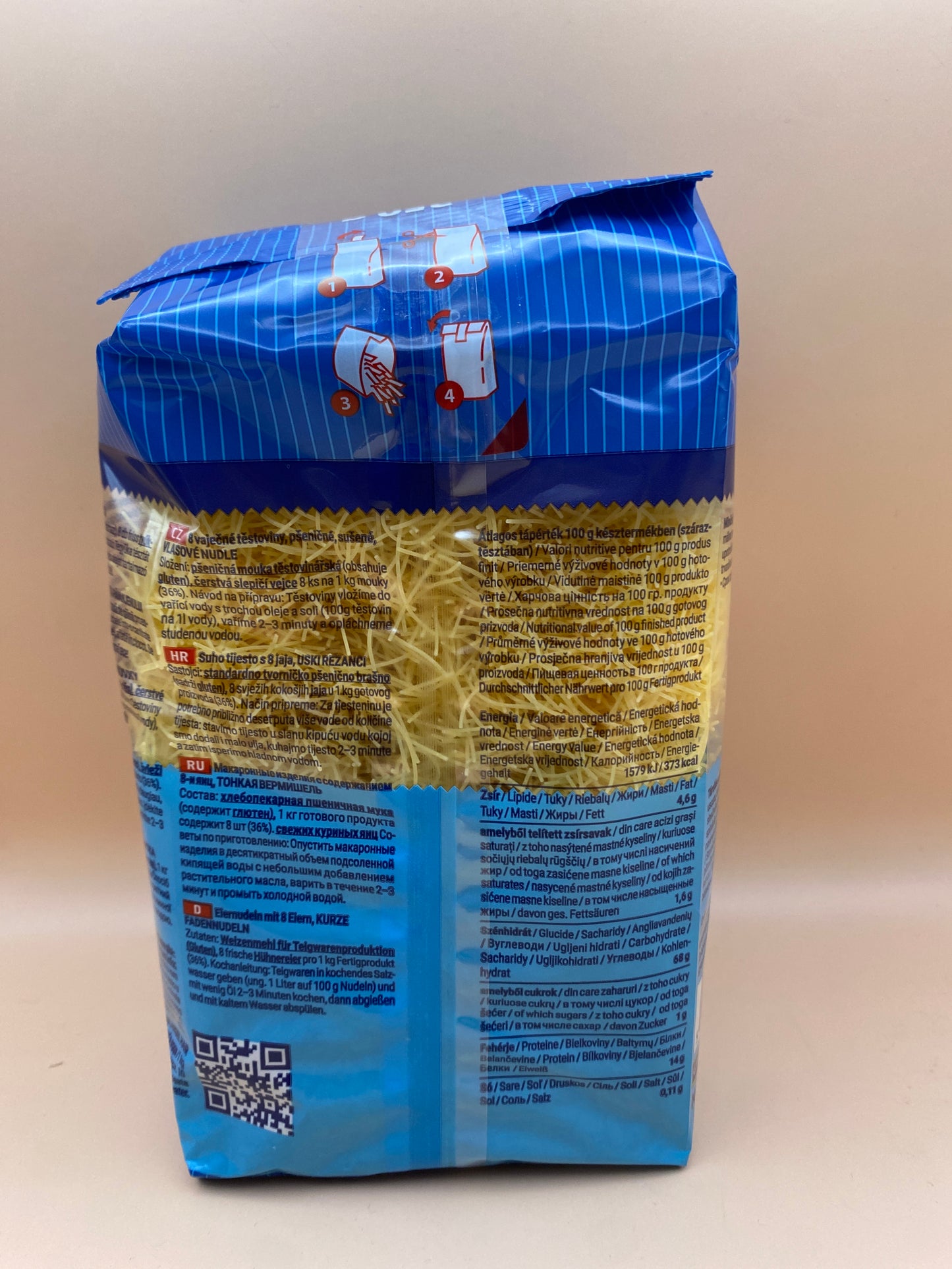 Gyermelyi 8 tojásos száraztészta Cérnácska 250g