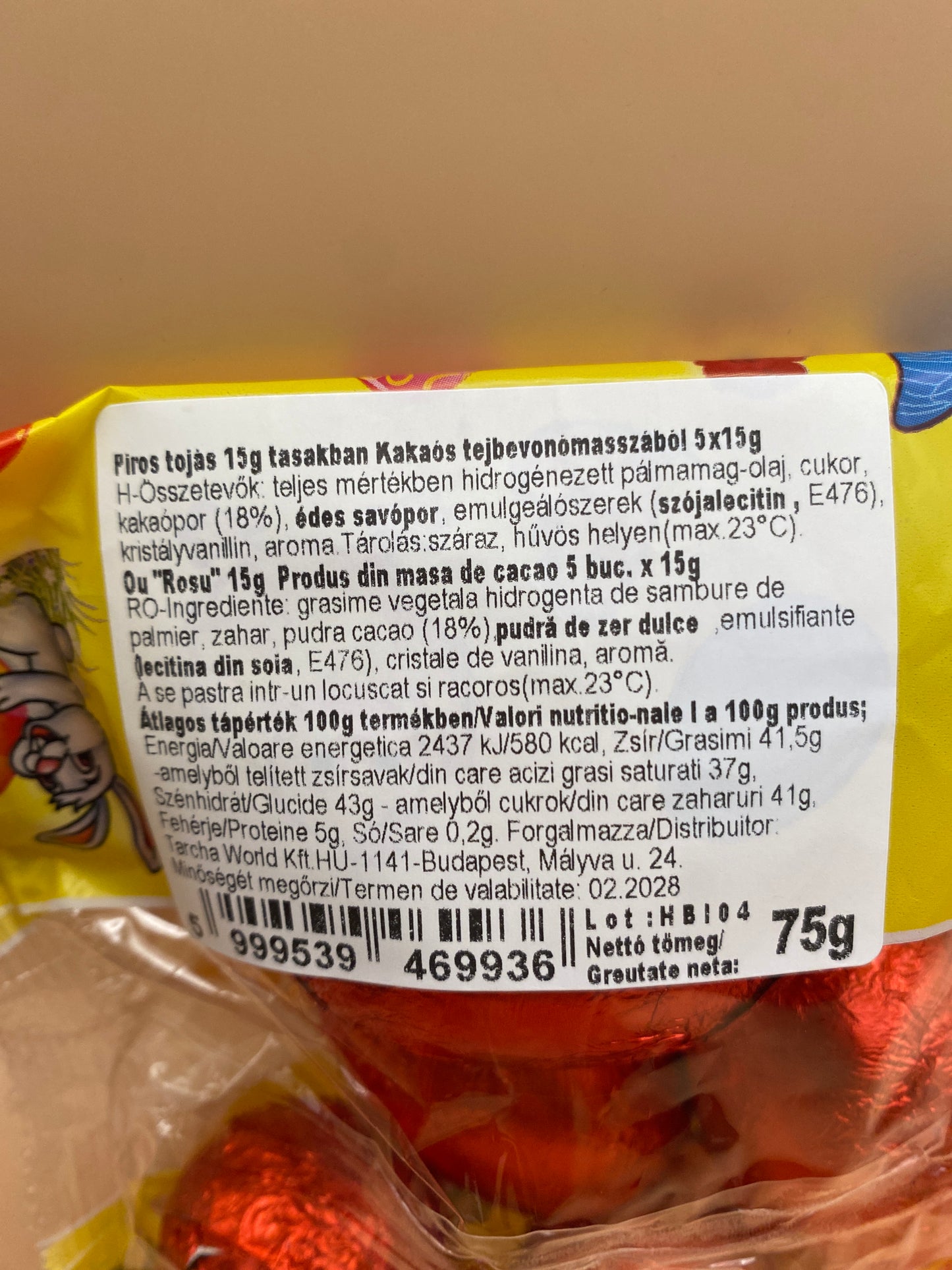Nicole Piros tojás tasakban 5dbx15g Kakaós tejbevonómasszából