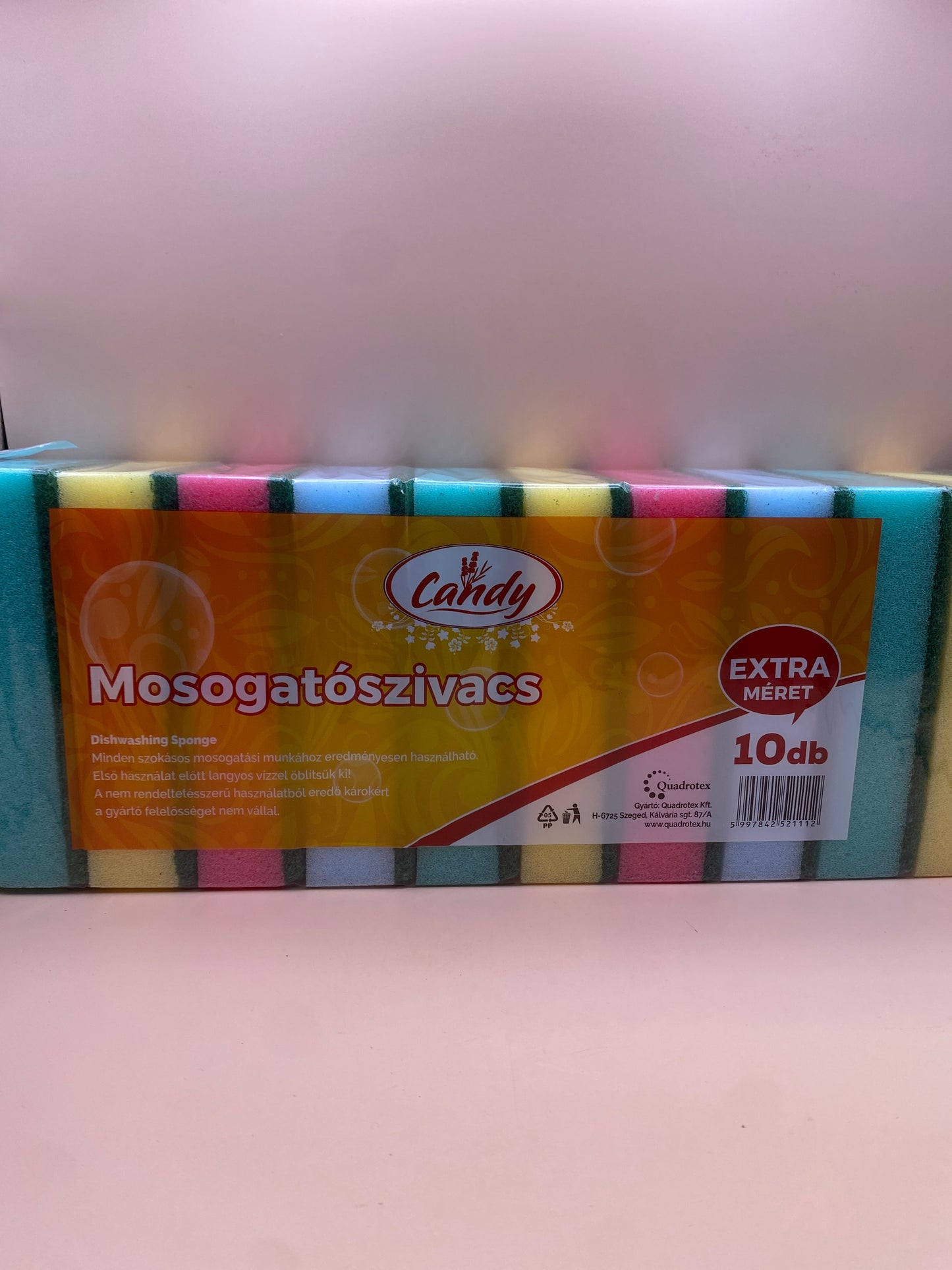 Candy Mosogatószivacs 10 darab Extra méret