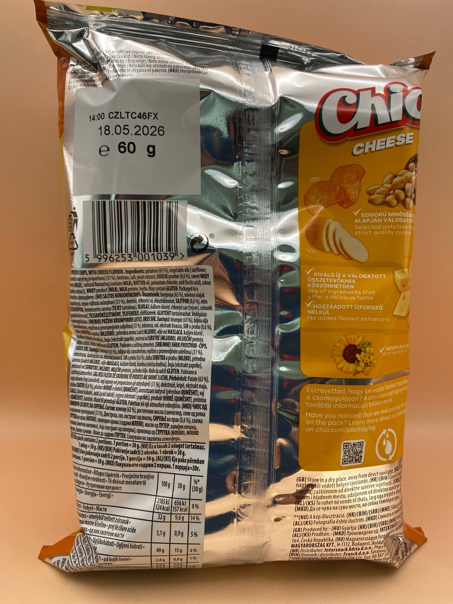 Chio sajtos burgonyachips 60g