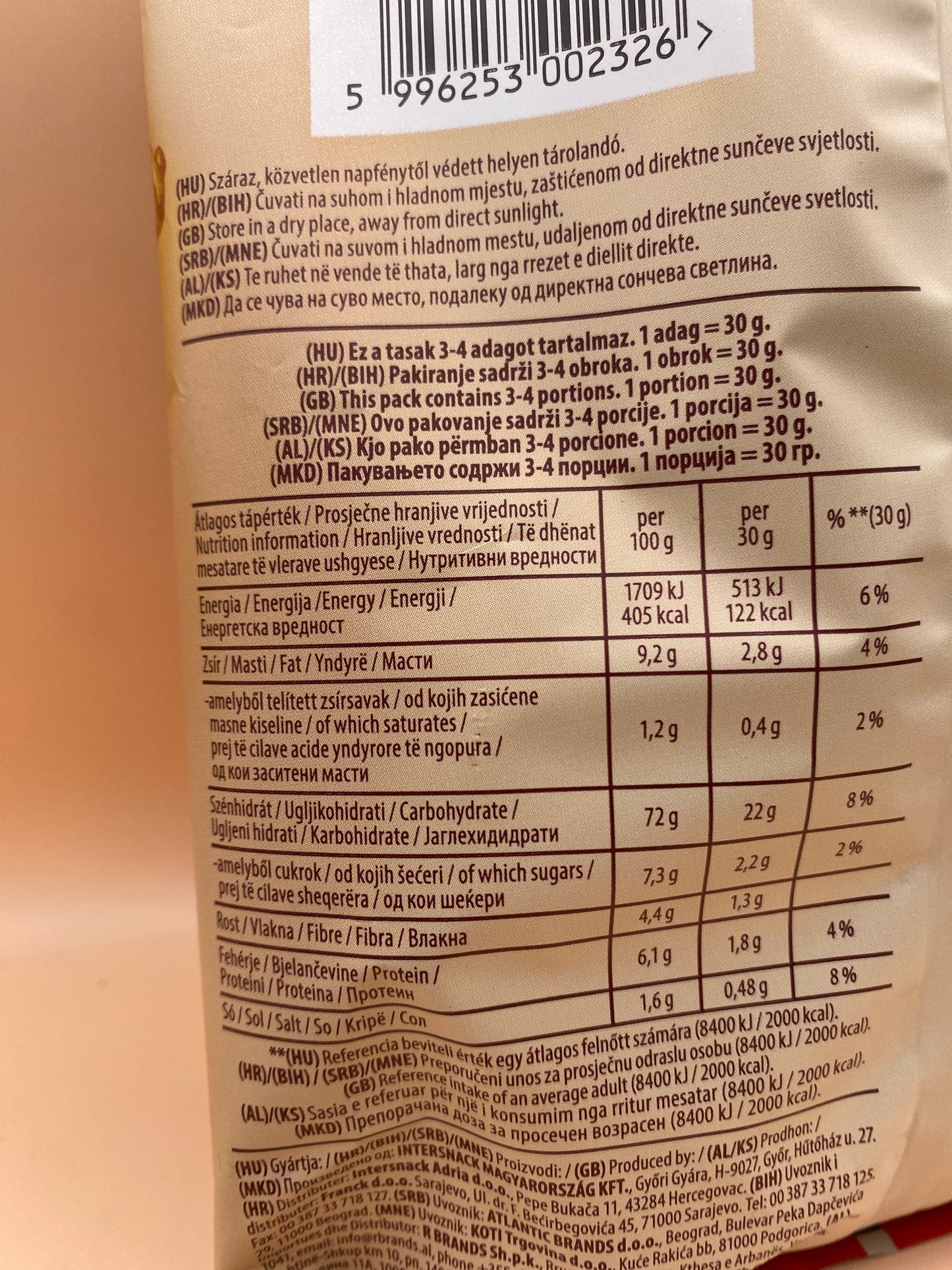 Chio Oven Paprika ízű burgonyachips 100g