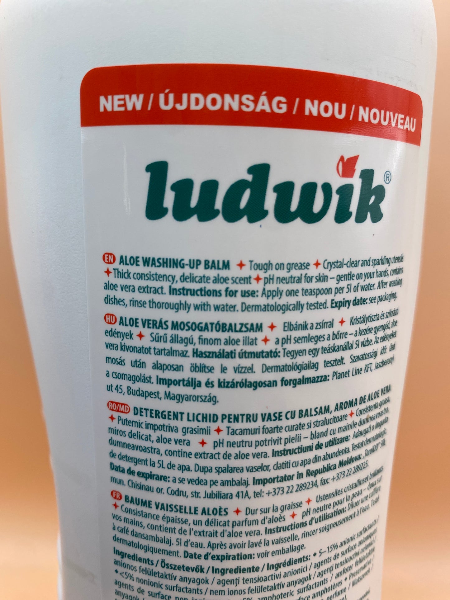 Ludwik Aloe Verás Mosogatóbalzsam 900 g