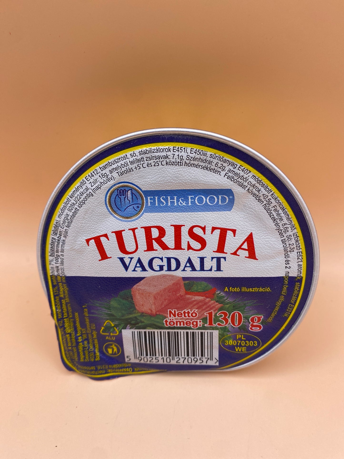 Fish&Food Turista vagdalt 130g