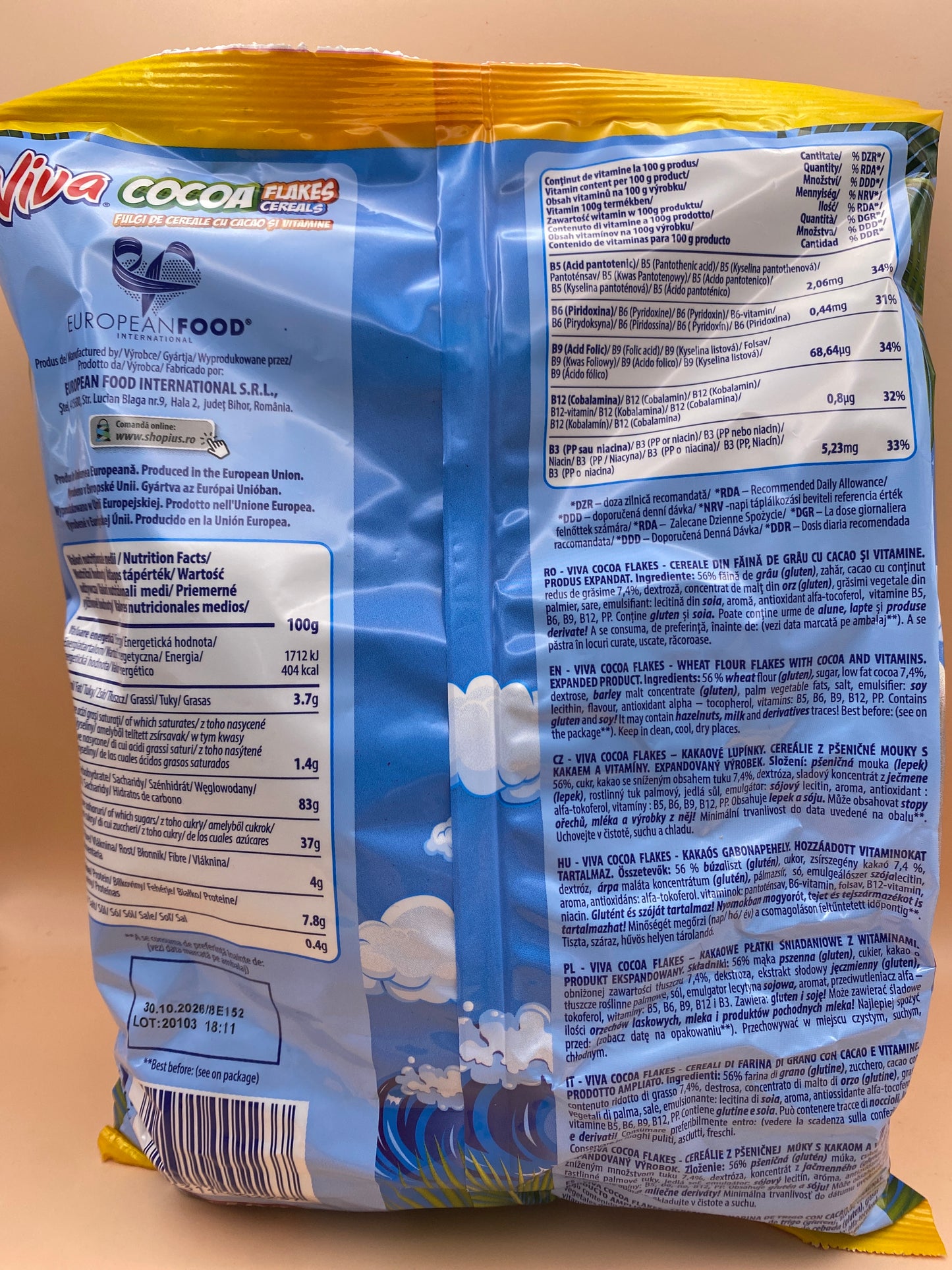 Viva Kakaós gabona pehely 250g