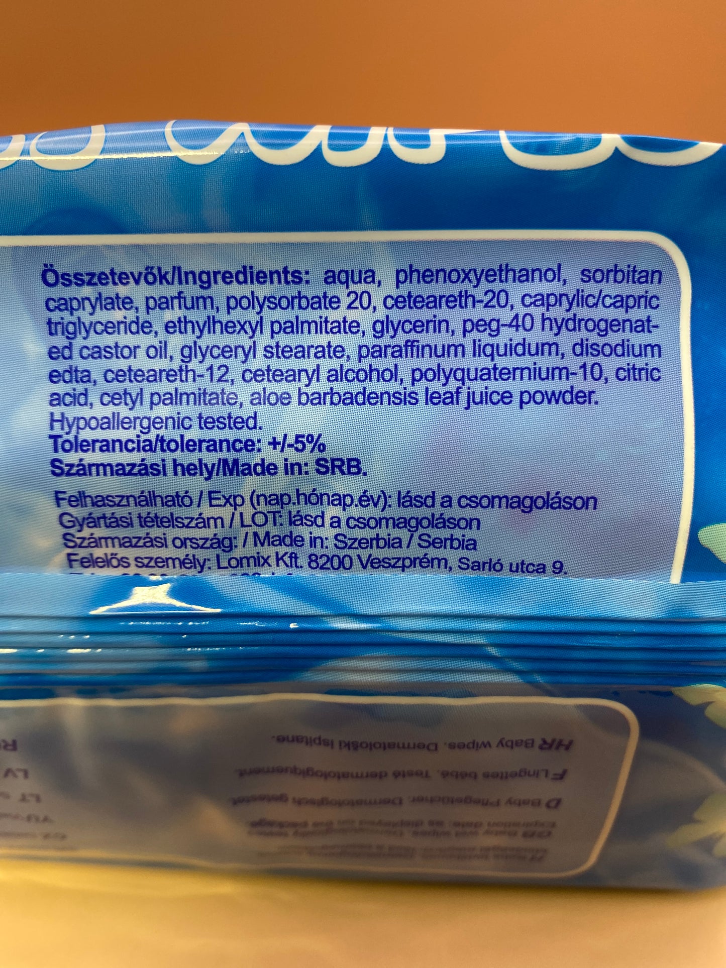 Axxo baba törlőkendő 72 darab