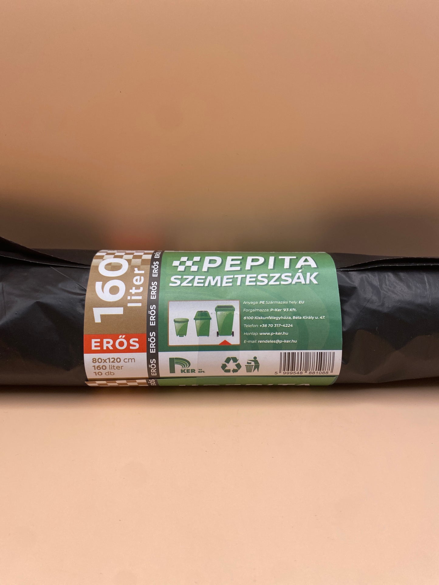 Pepita Szemeteszsák Erős 160 literes 10 darab