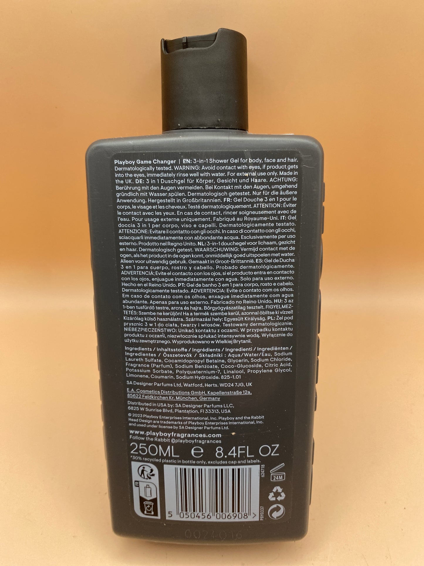 Playboy Game Changer 3 az 1-ben Tusfürdő 250 ml