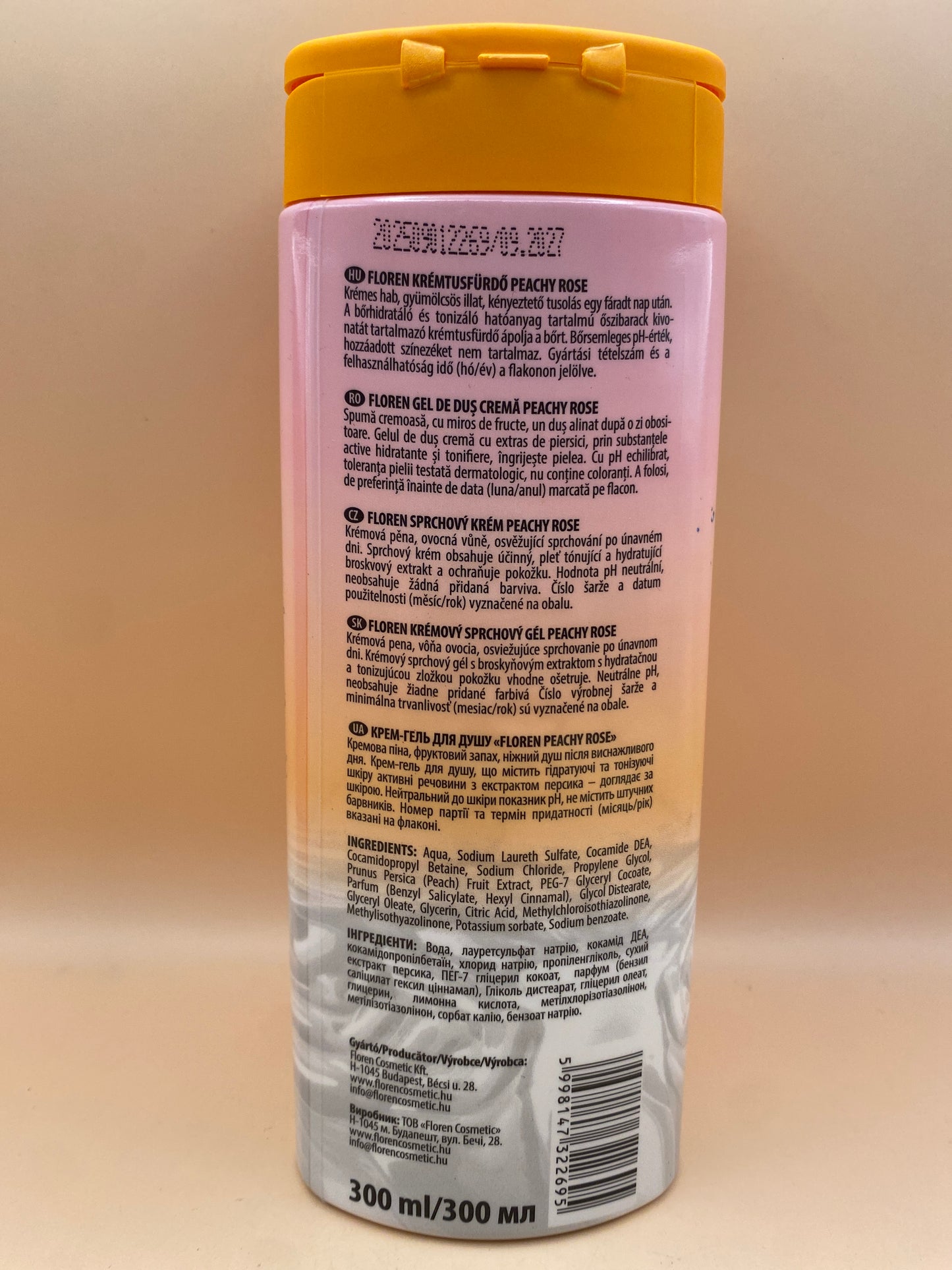 Floren Krémtusfürdő 300 ml Peachy Rose