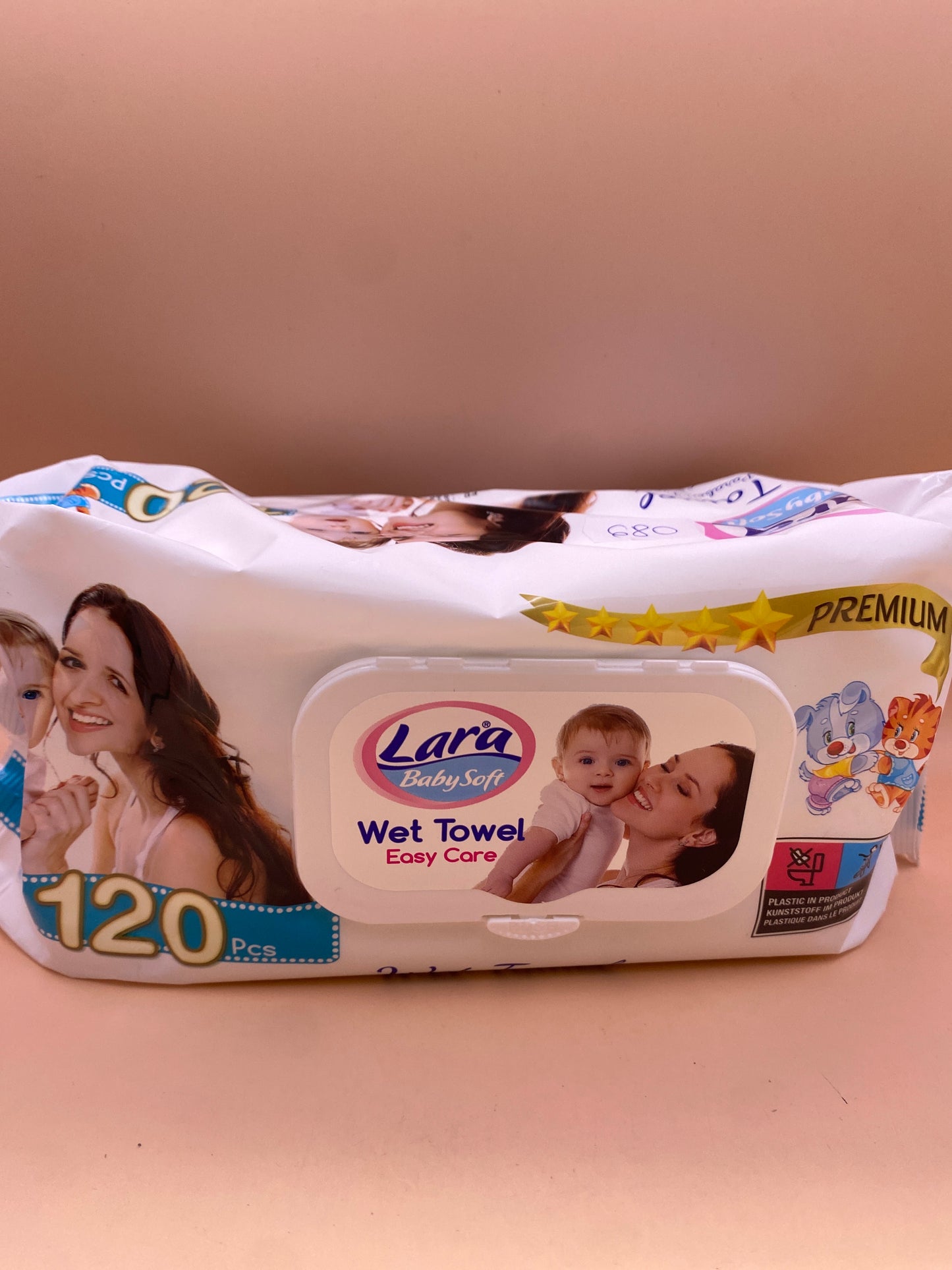 Lara Baby Soft nedves törlőkendő 120 darabos