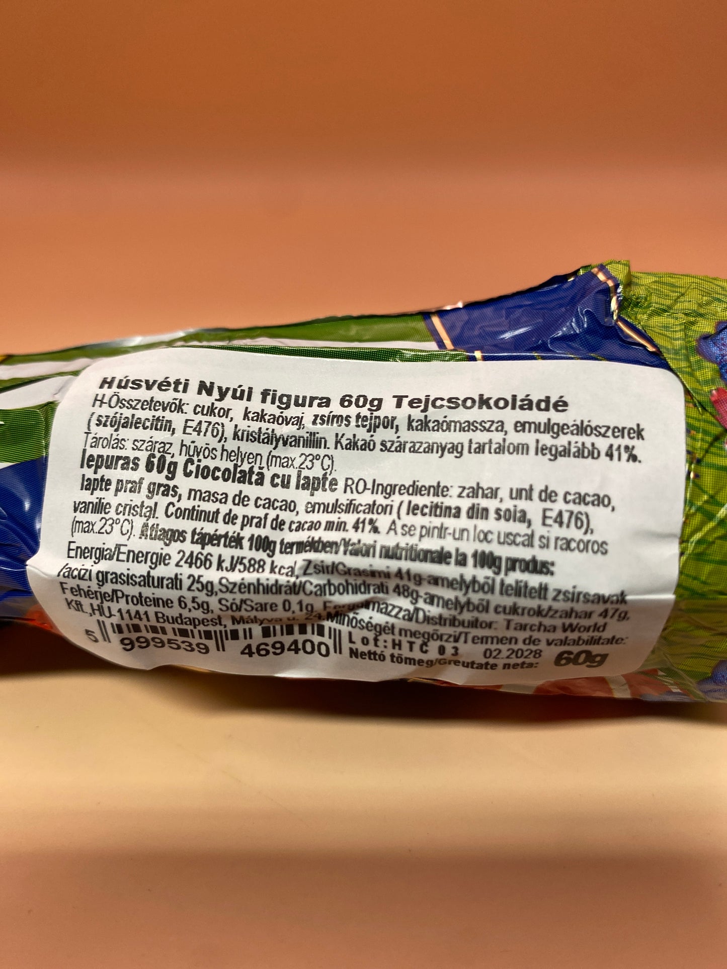 Nicole Húsvéti nyúl figura 60g Tejcsokoládé