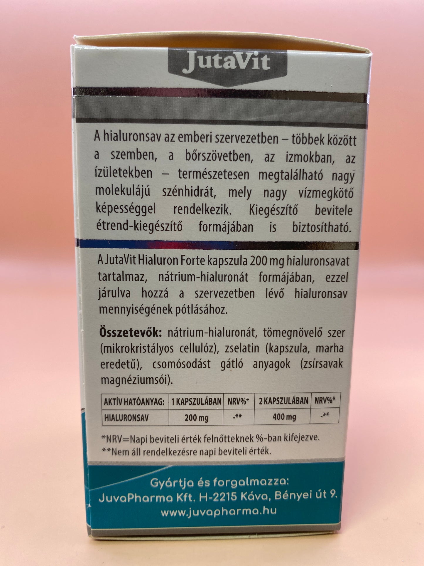 JutaVit Hialuron Forte 200 mg 30 darab kapszula