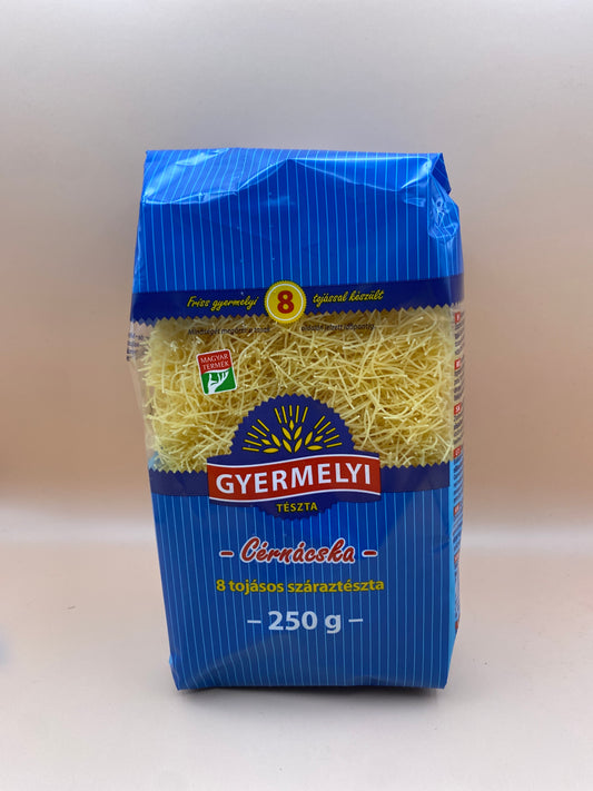 Gyermelyi 8 tojásos száraztészta Cérnácska 250g