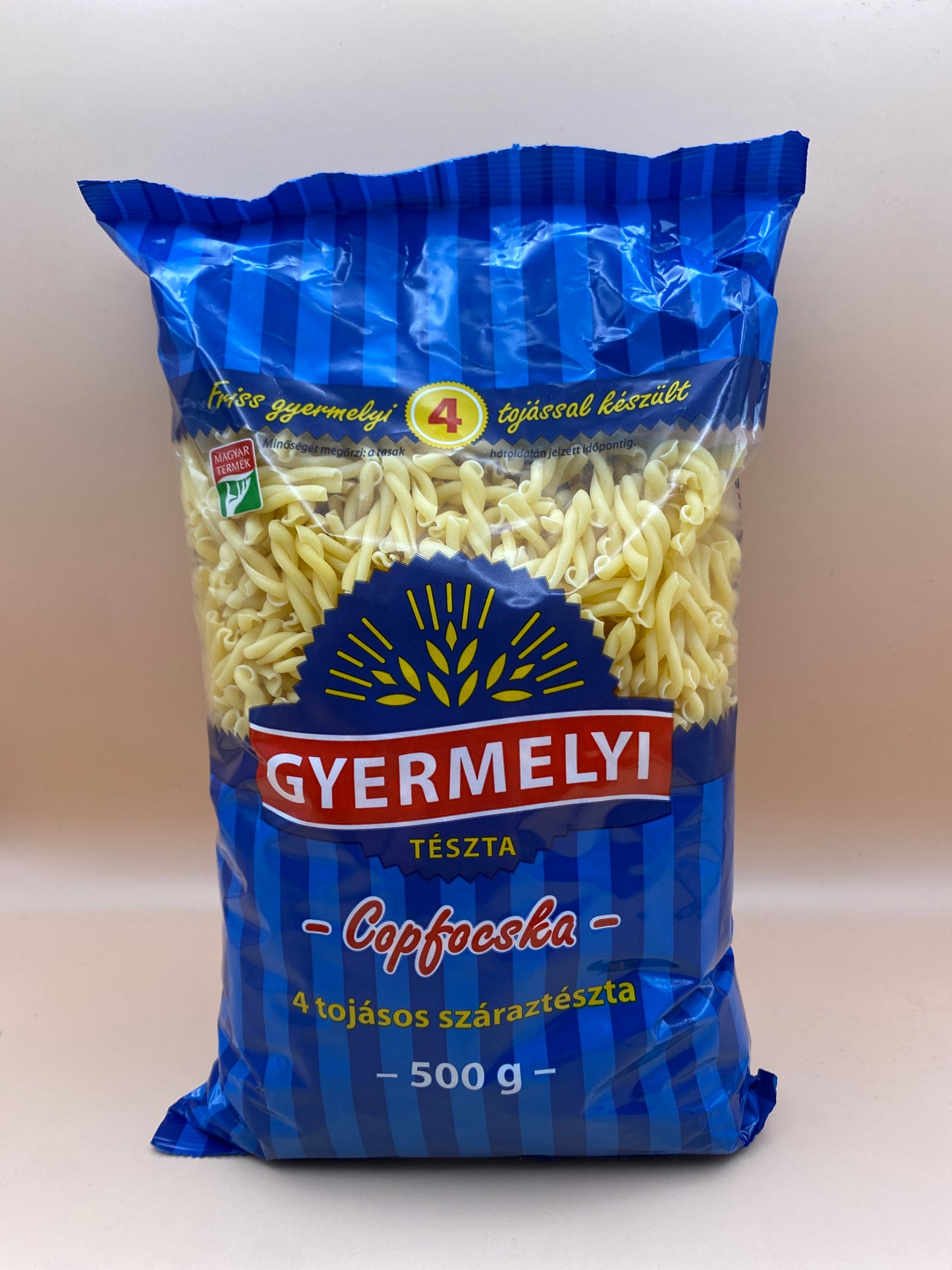 Gyermelyi 4tojásos száraztészta Copfocska 500g