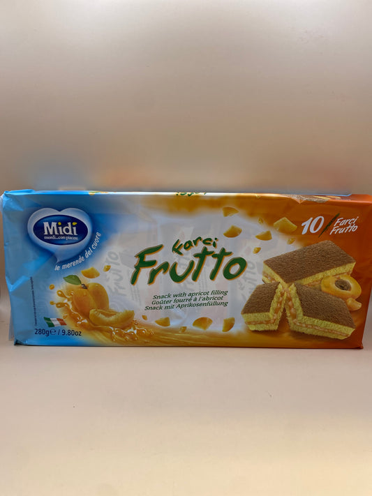 Midi piskóta Sárgabarackos töltelékkel 280g (10x28g)