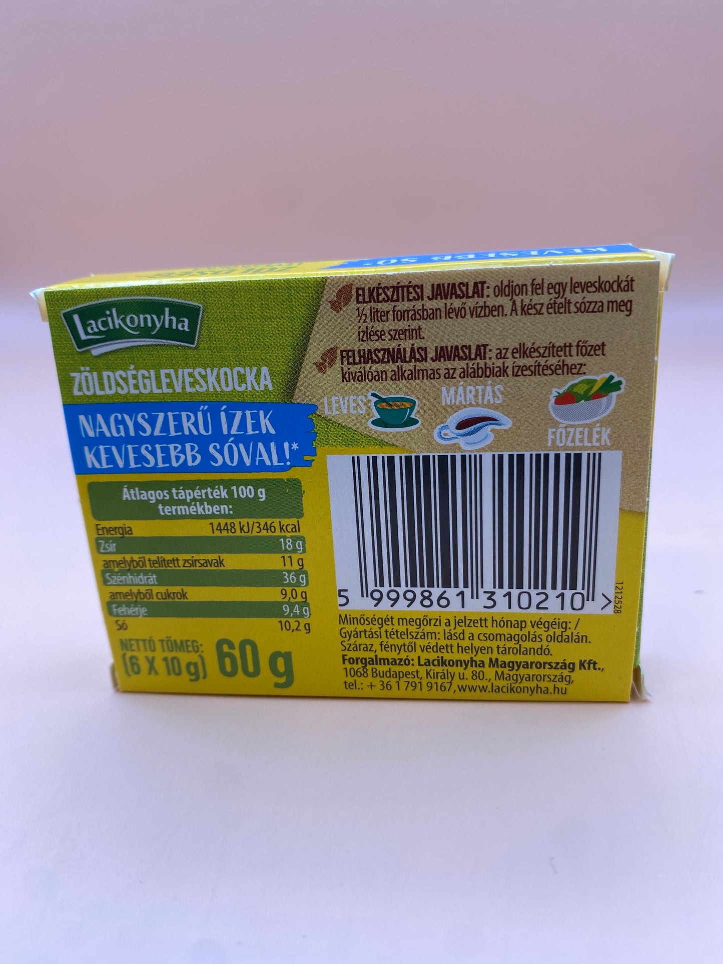 Lacikonyha zöldségleves kocka 60g