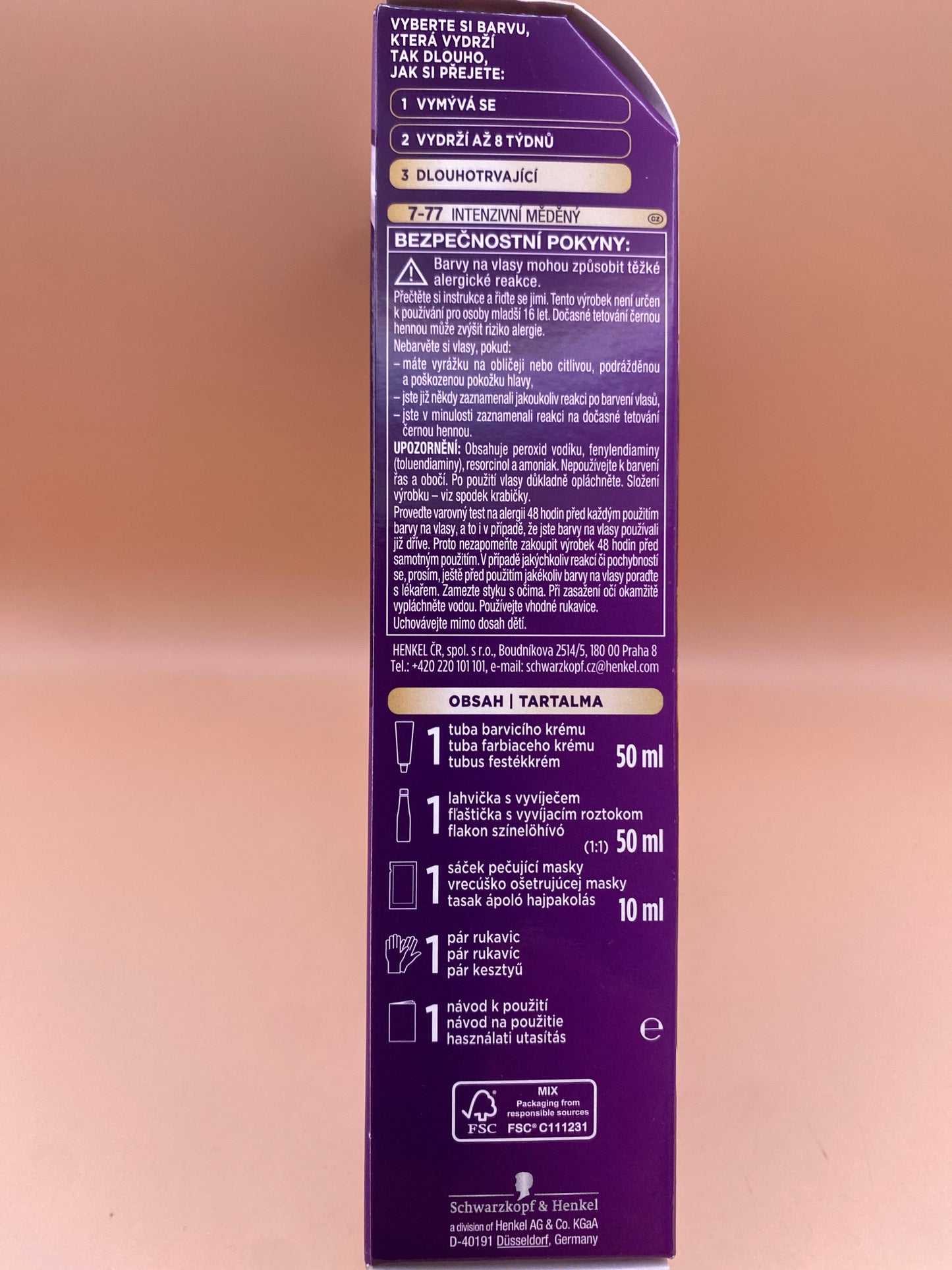 Palette hajfesték 7-77. Intenzív vörös
