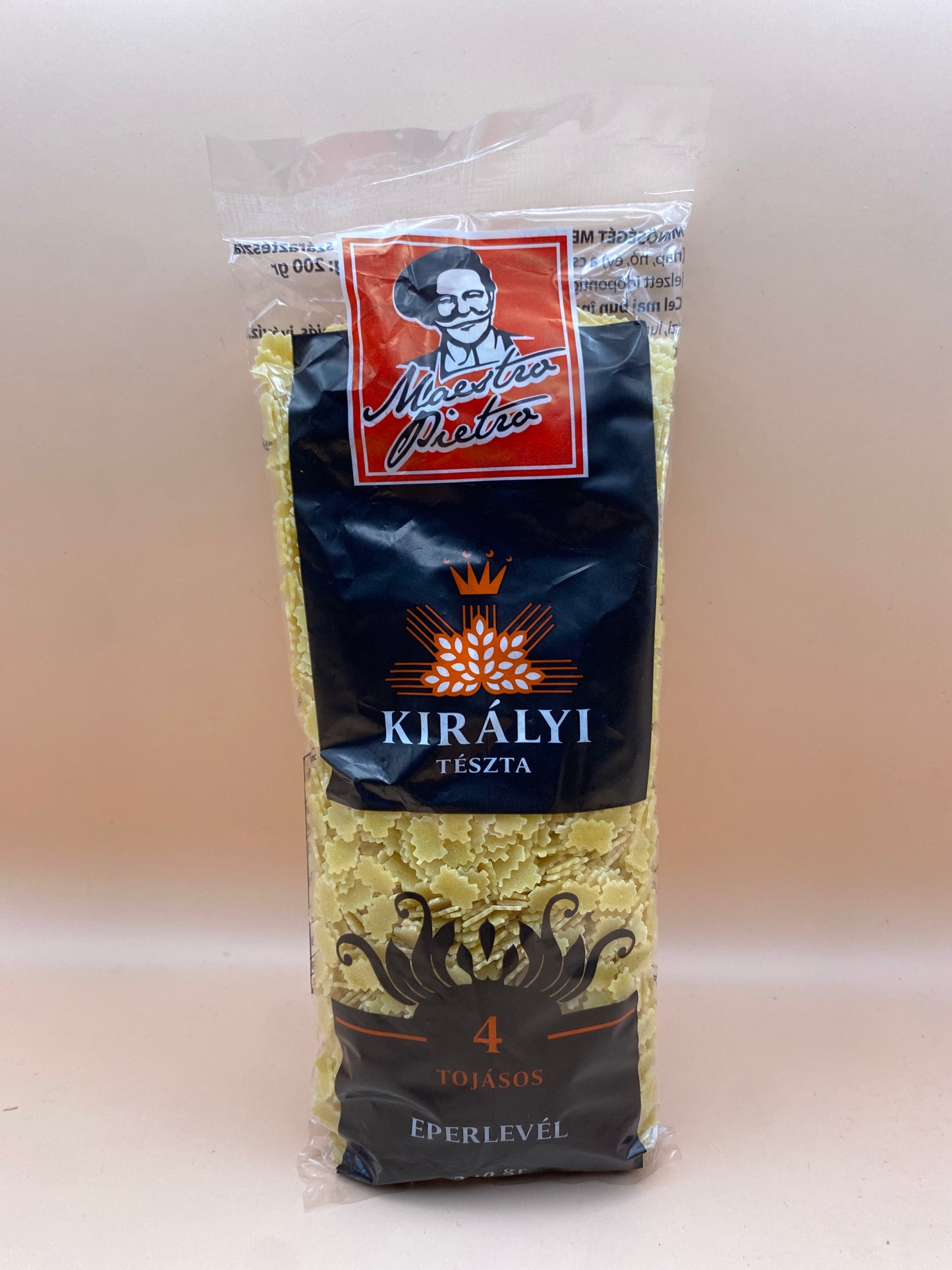 Királyi 4 tojásos száraztészta 200g Eperlevél