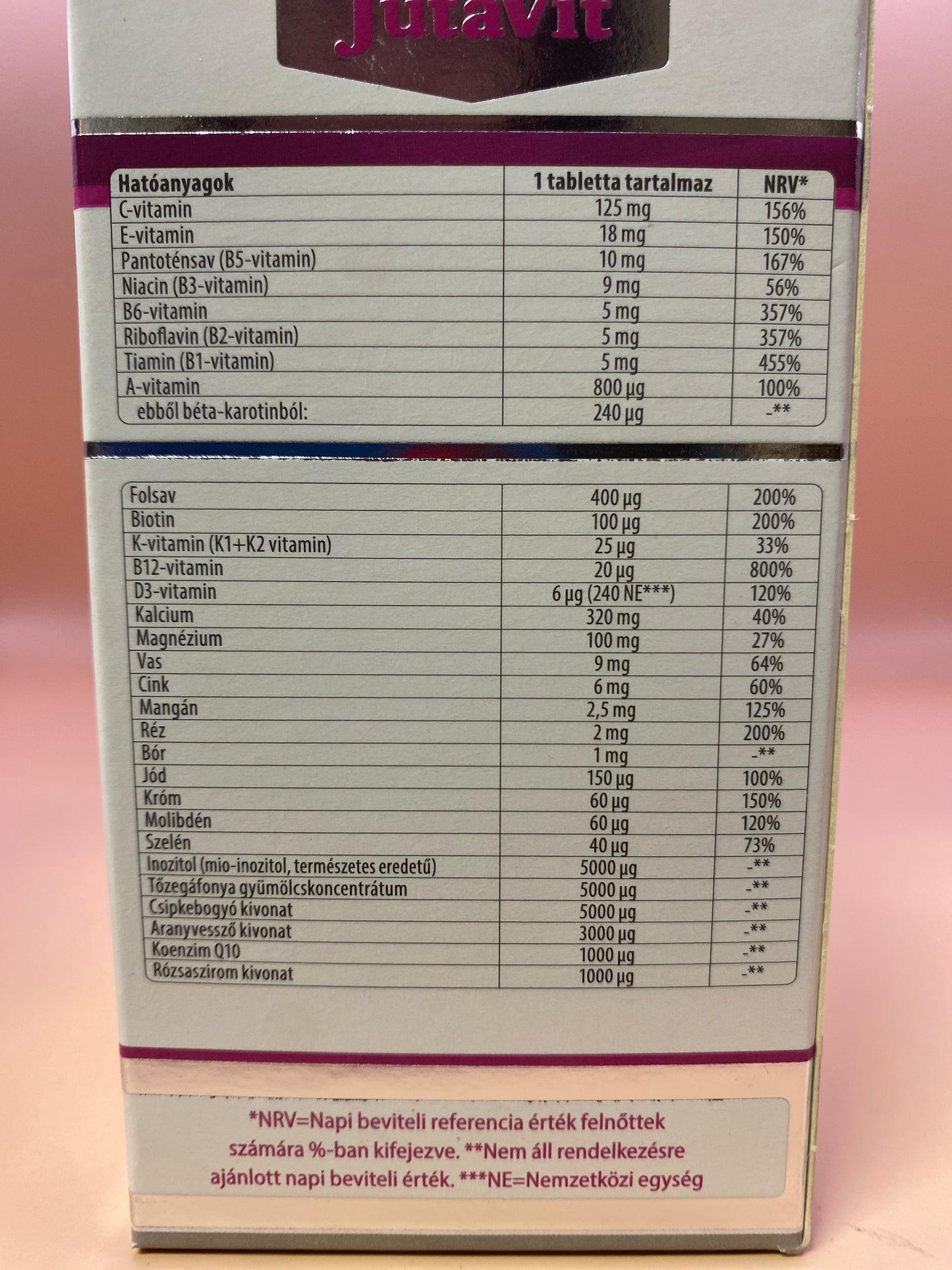 JutaVit Multivitamin Immuner Women special 100 darab filmtabletta