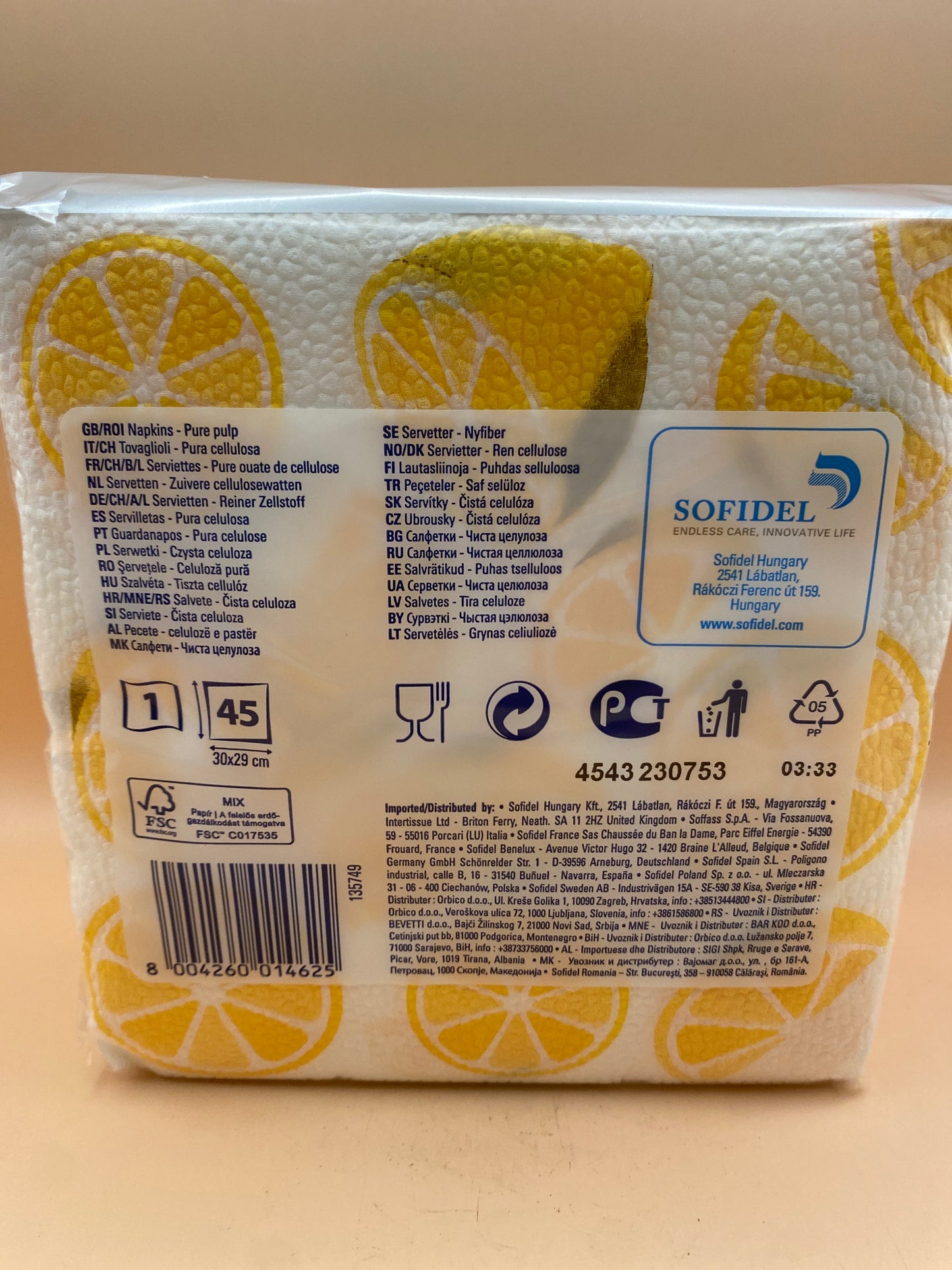 Regina Szalvétát 1 rétegű 45 darab