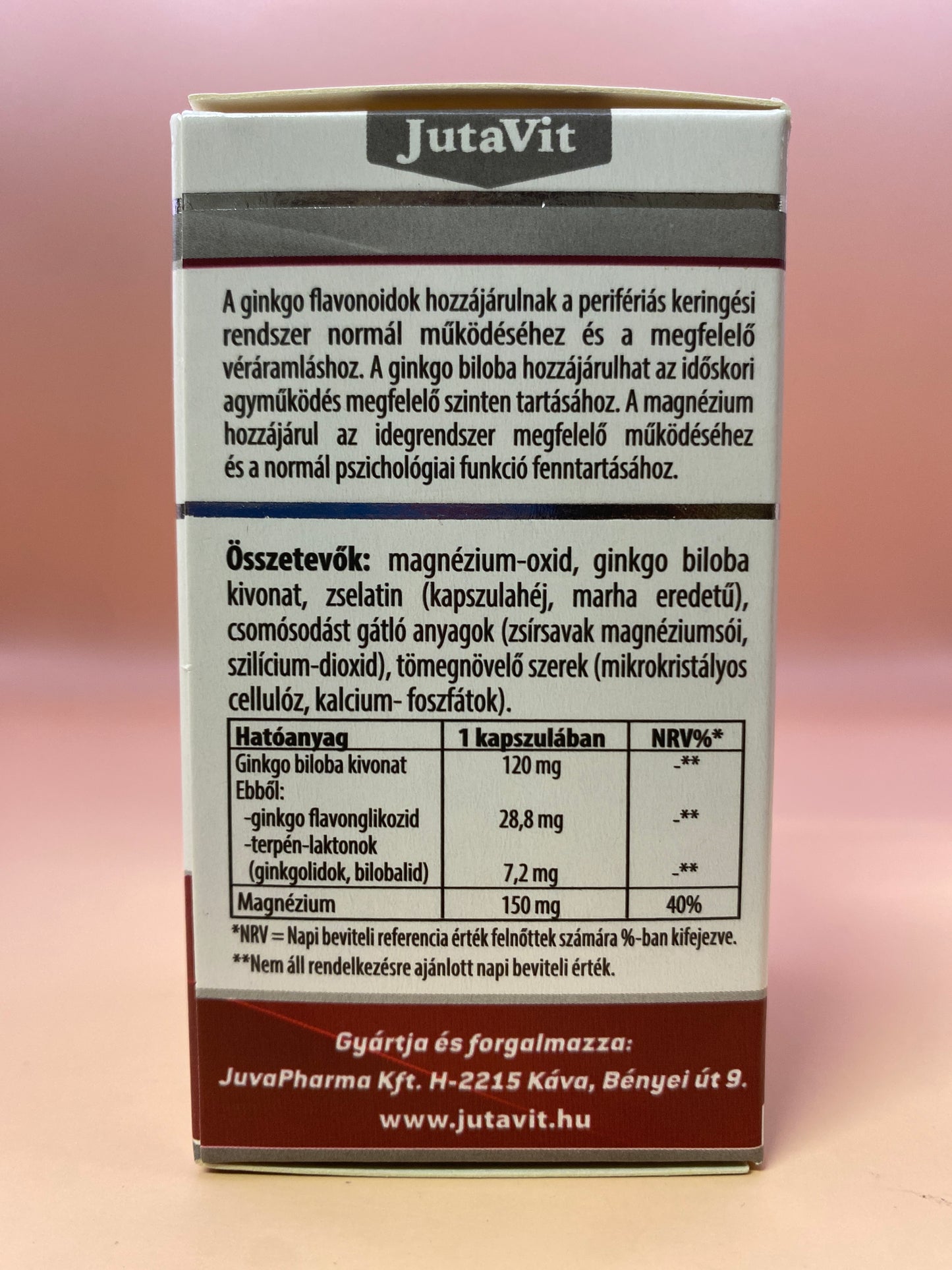JutaVit Ginko Biloba forte 120mg  50 darab kapszula