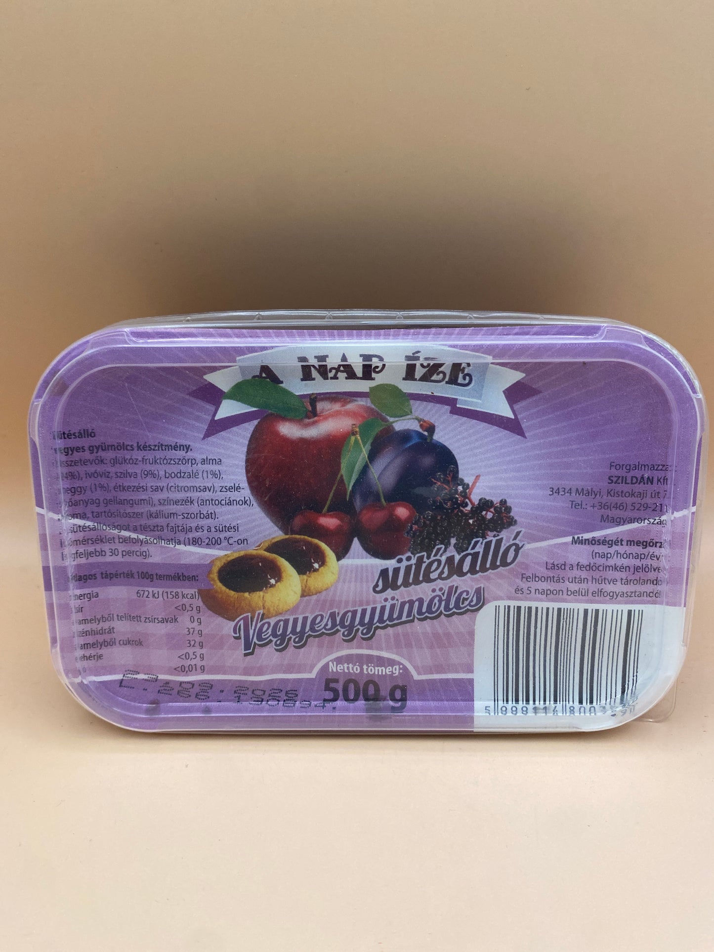 Nap íze sütésálló vegyesgyümölcs készítmény 500g