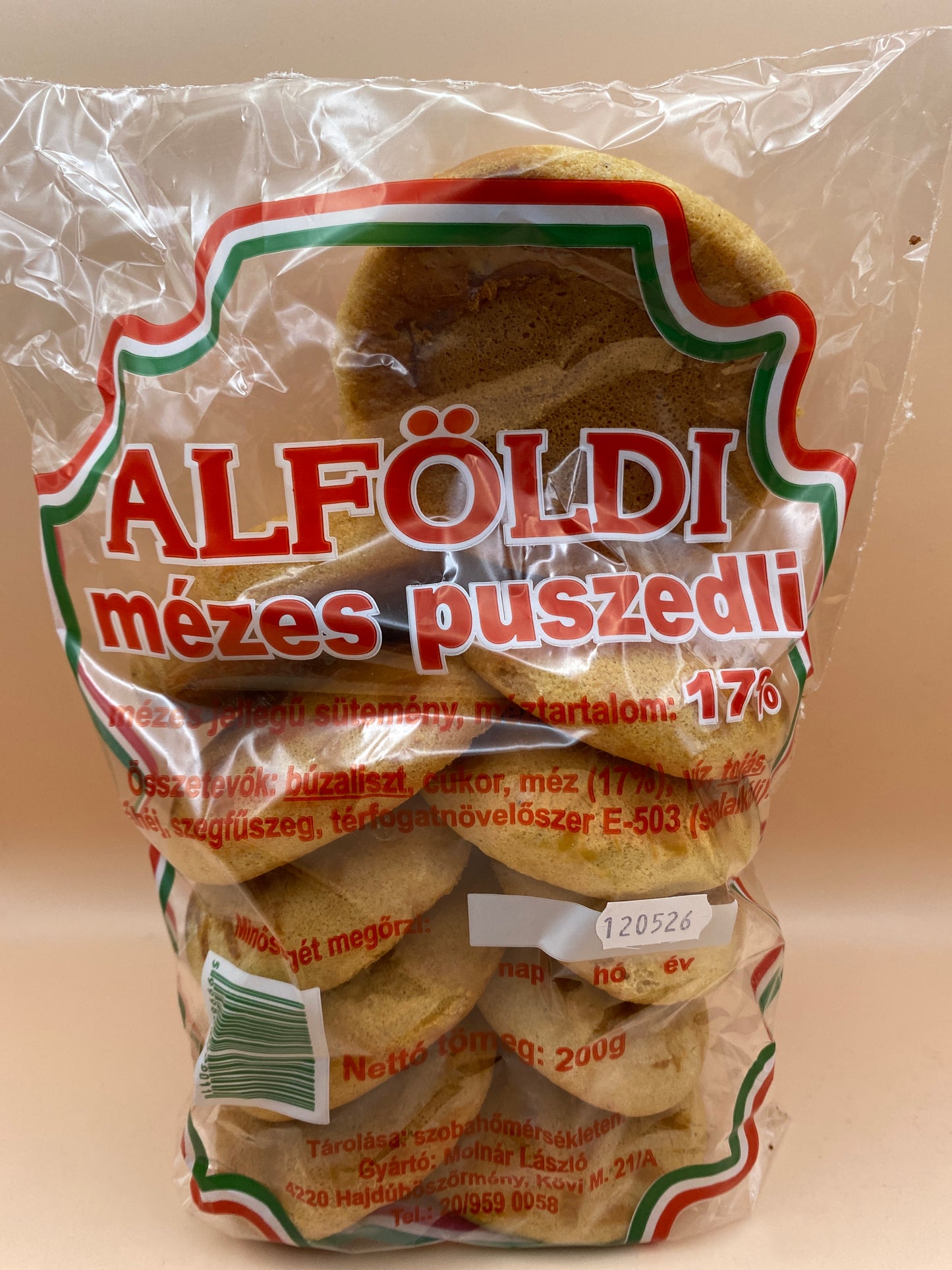 Alföldi Mézes puszedli 200g