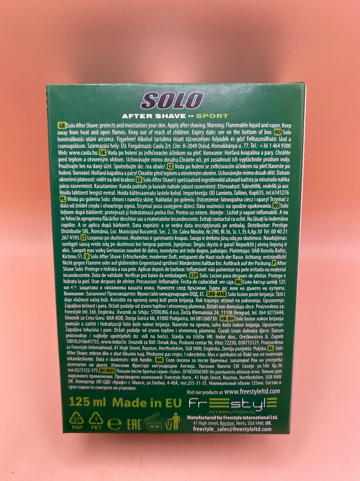 Solo Sport After shave  125 ml