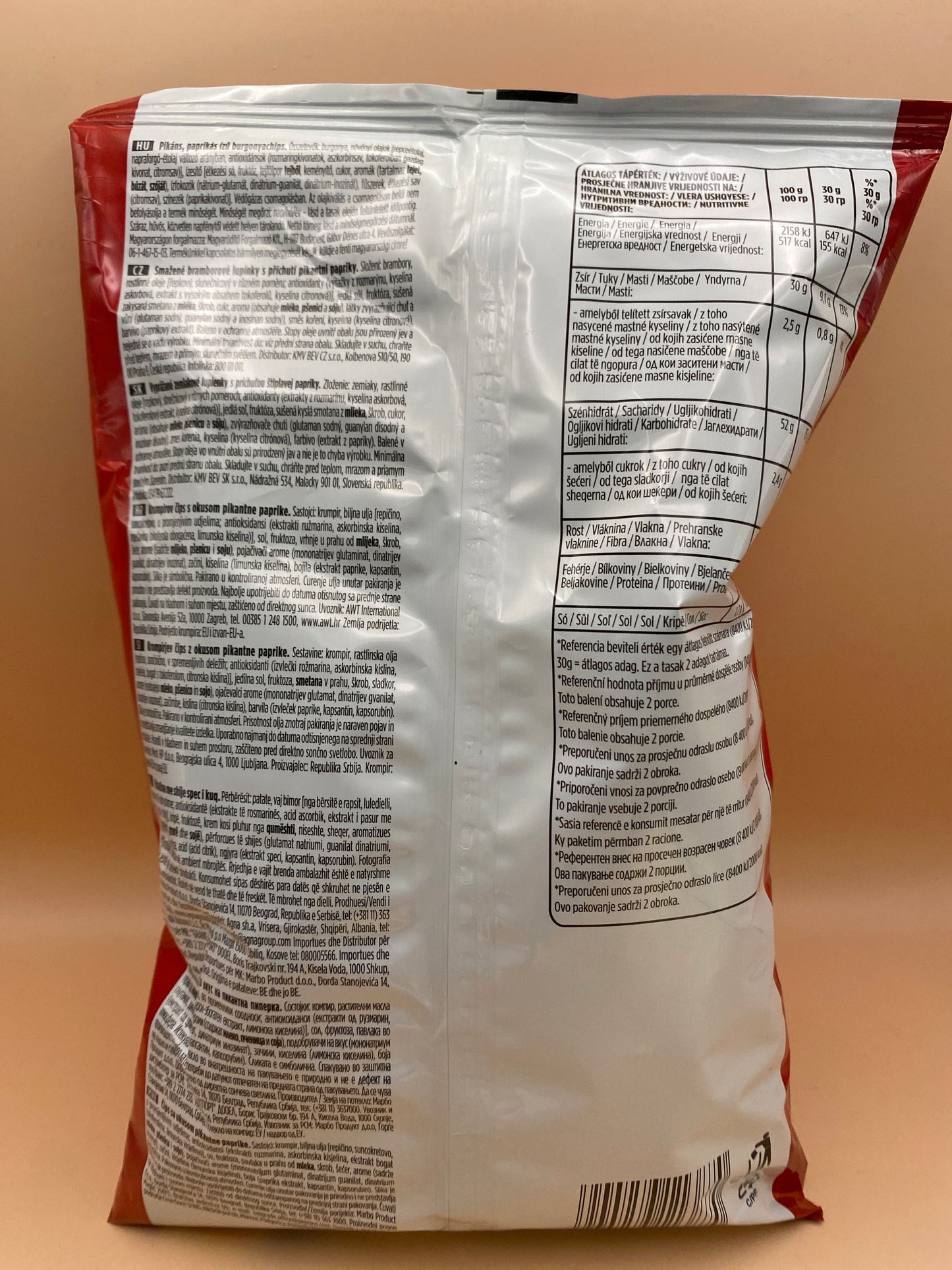 Lays Pikáns, paprikás ízű burgonyachips 60g