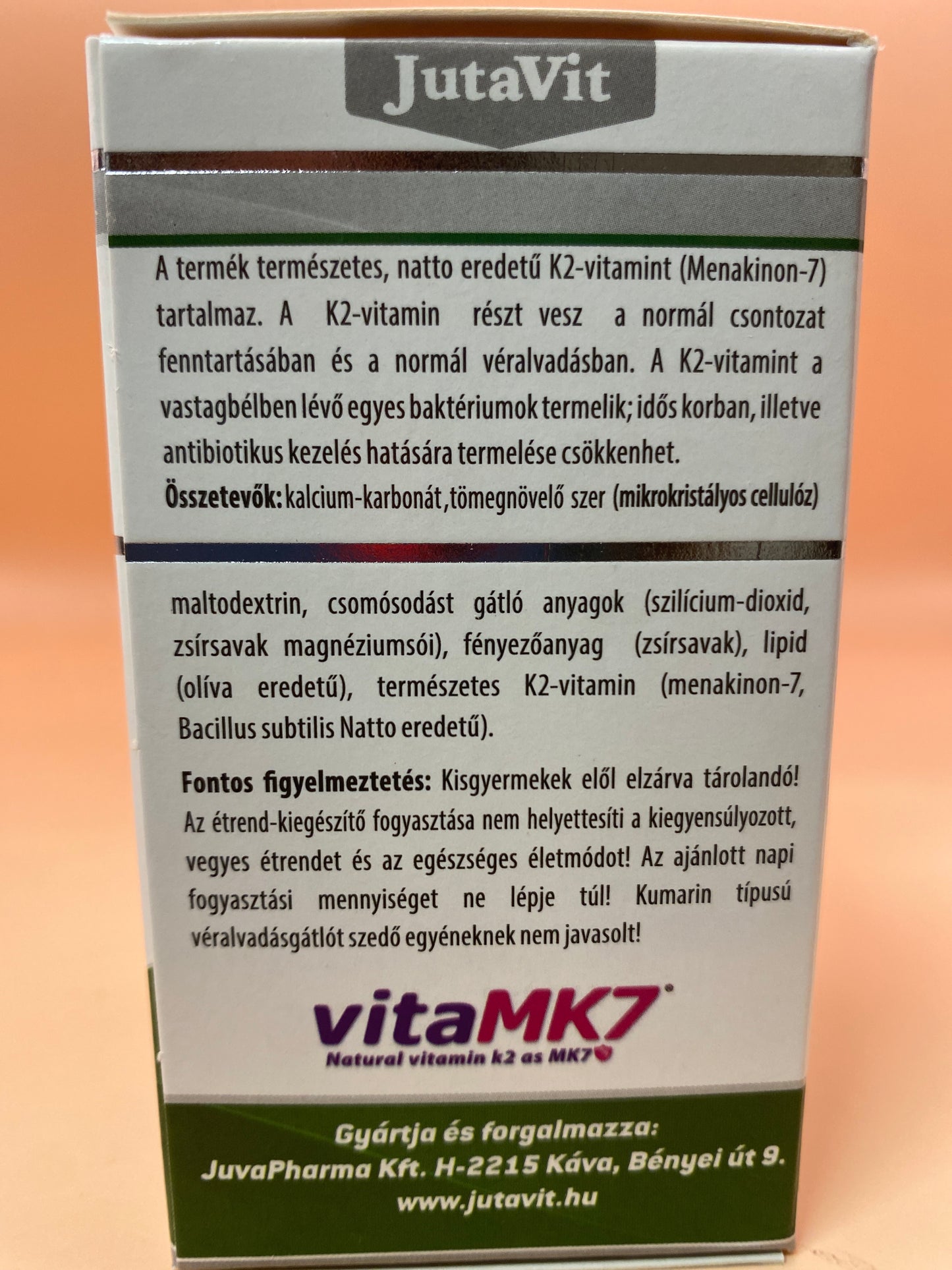 JutaVit K2-vitamin Természetes 60 darab tabletta