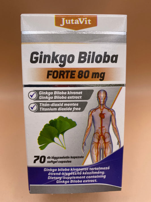 JutaVit Ginko Biloba Forte 80mg 70 darab lágyzselatin kapszula