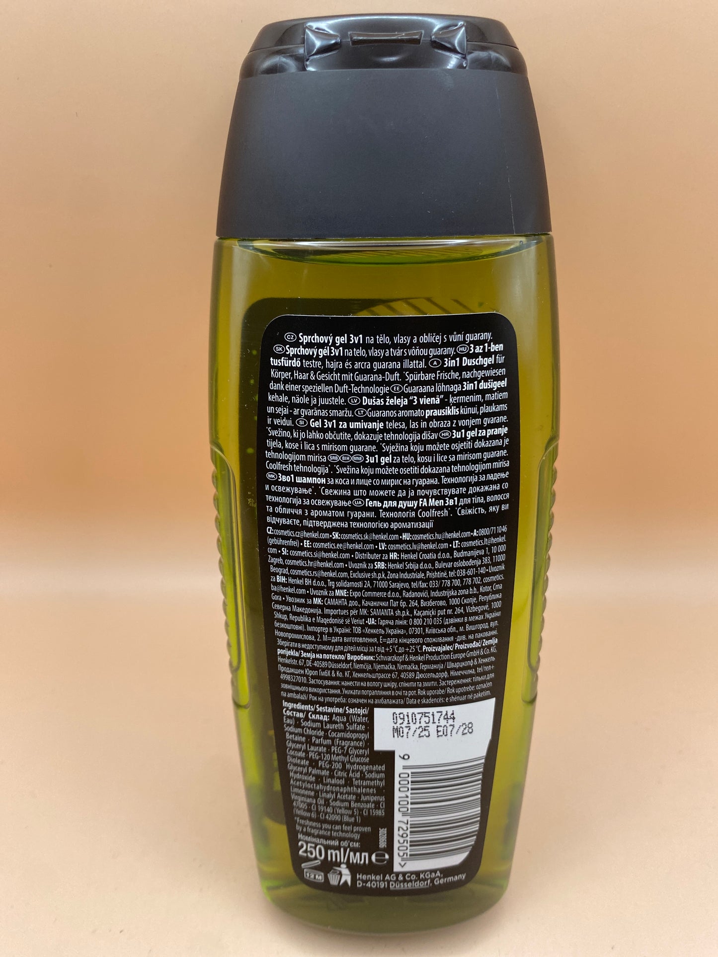 Fa Men 3 az 1-ben Tusfürdő 250 ml Guarana illattal