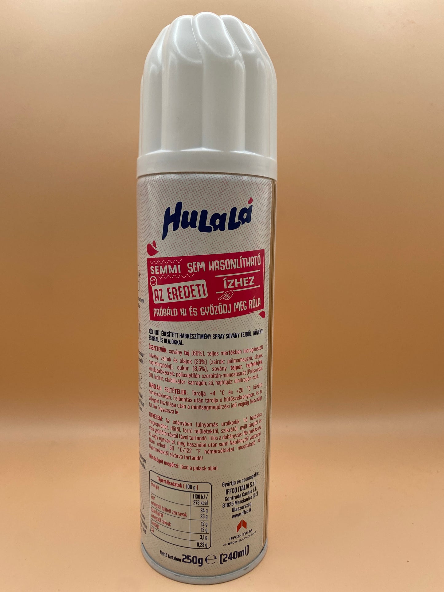 Hulala édesített hab spray 250g