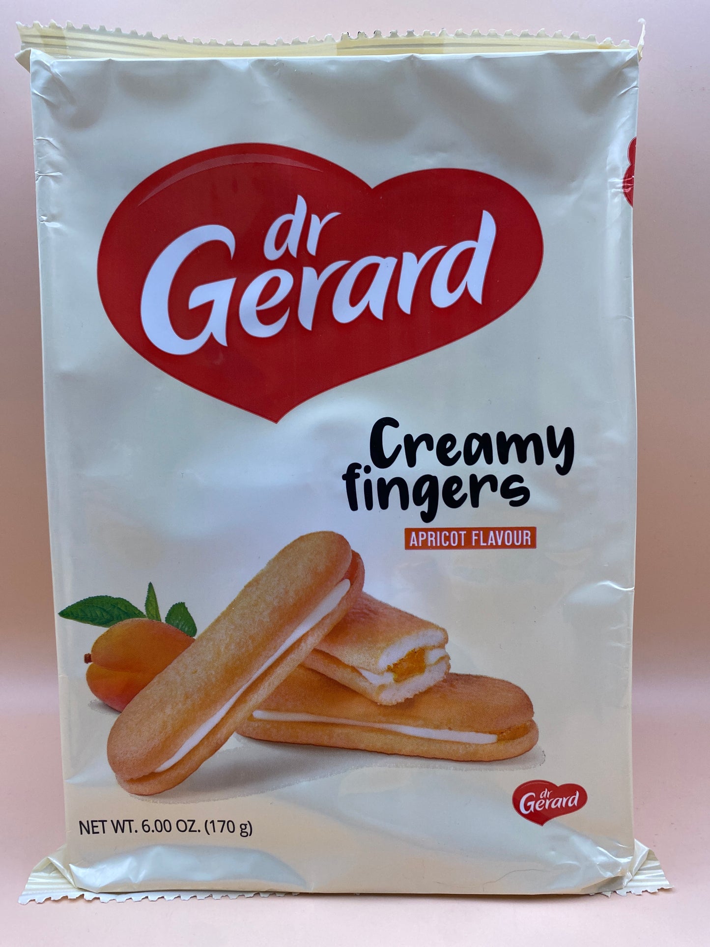 dr Gerard Sárgabarack ízű töltelékkel és tejszín ízű krémmel töltött piskóta 170g